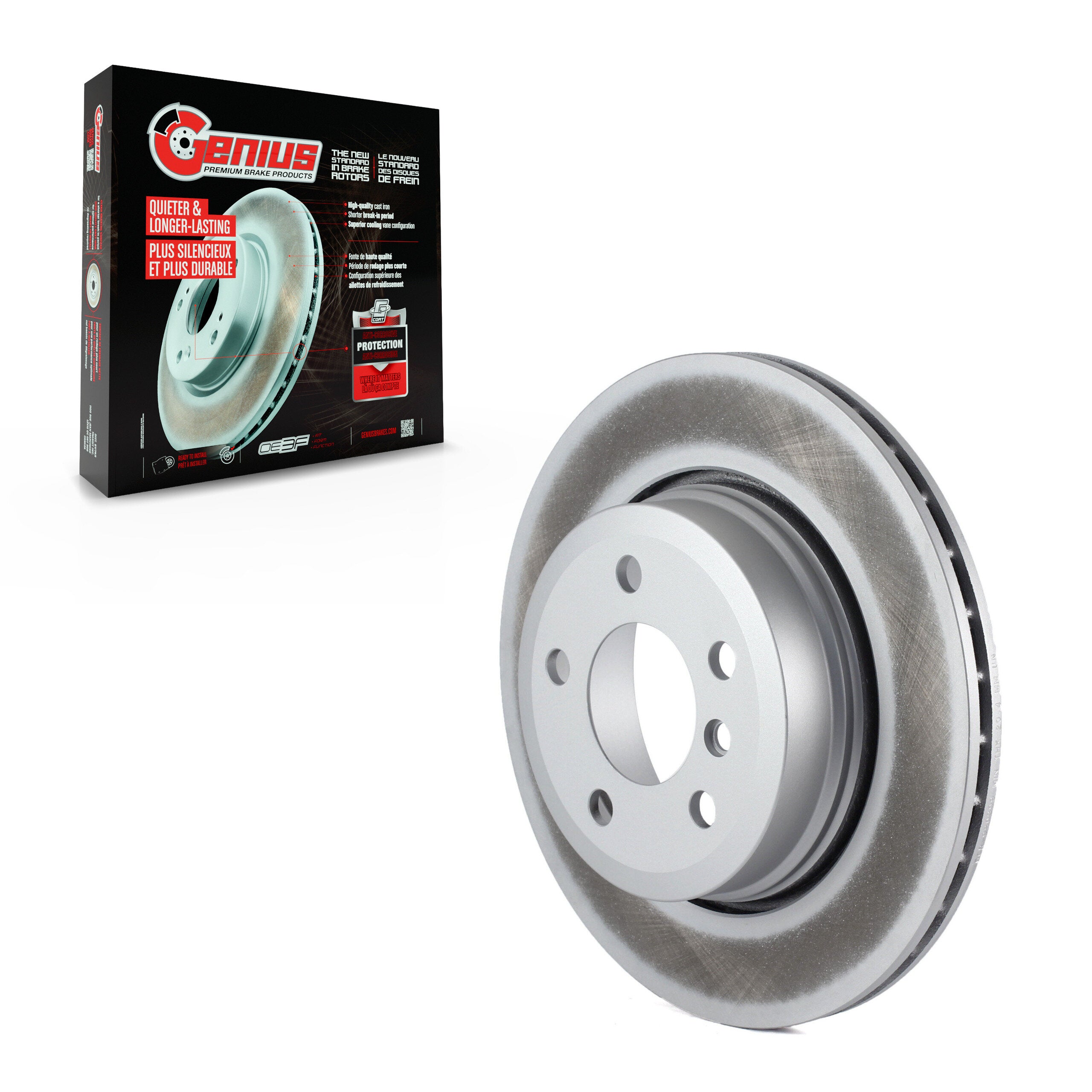 Genius GCR-980399 Disc Brake Rotor for 2004-2010 BMW X3 - Rear