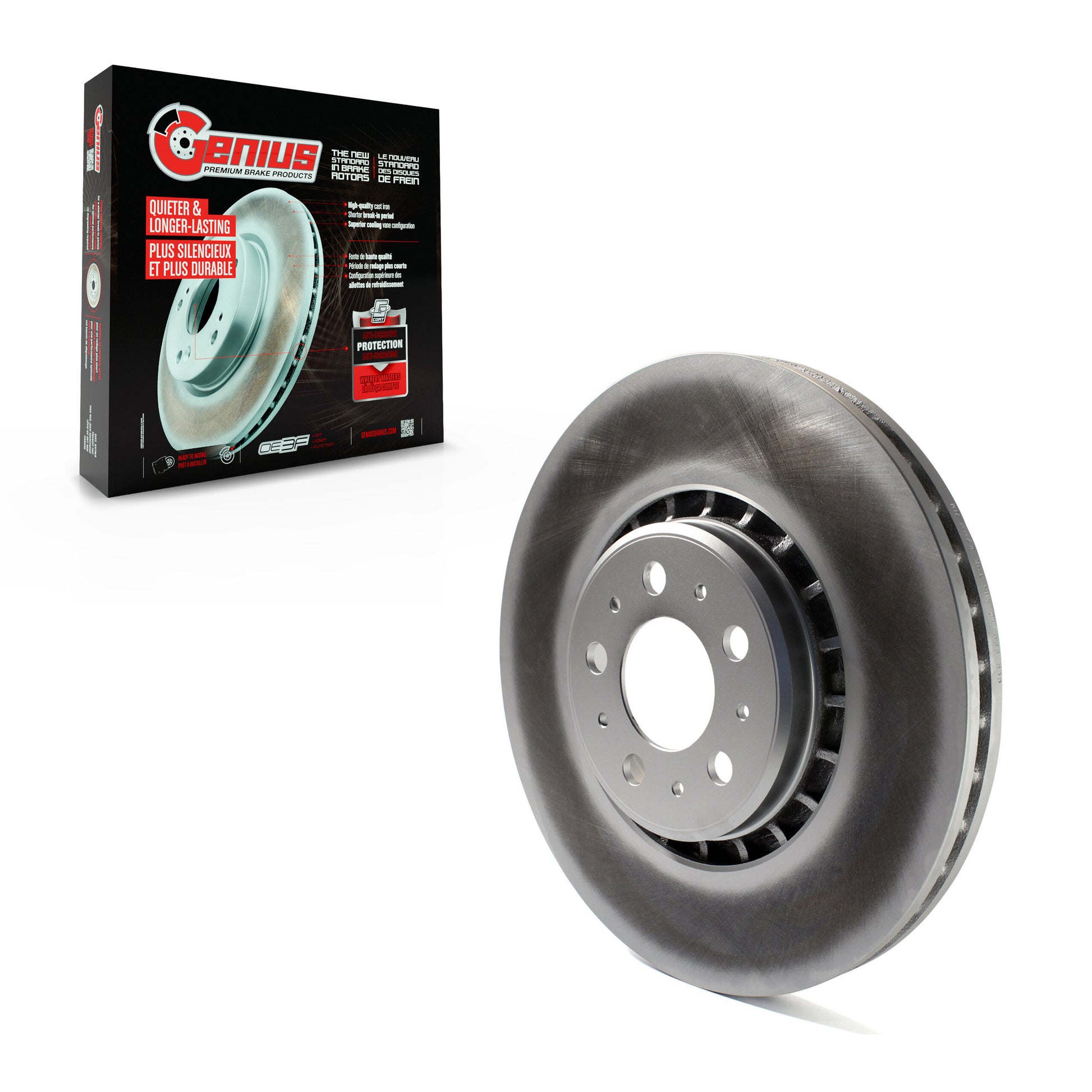 Genius GCR-980412 Disc Brake Rotor for 2003-2014 Volvo XC90 - Front