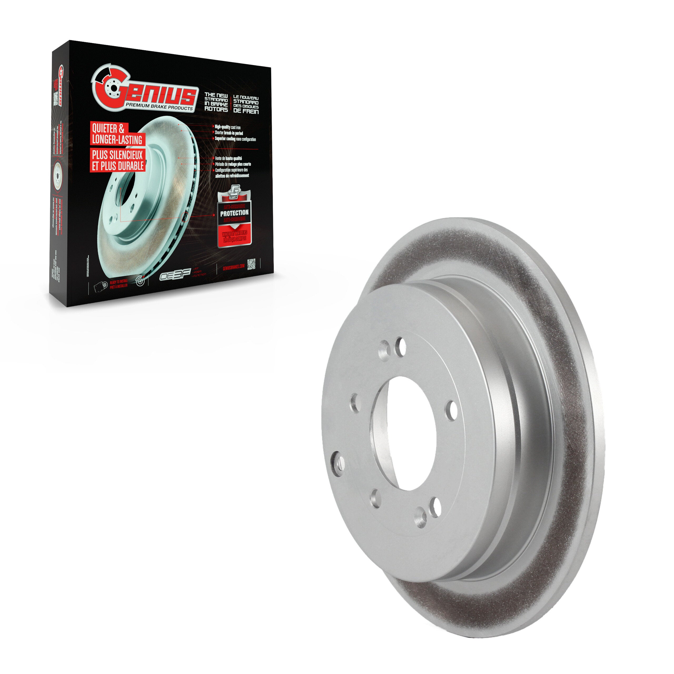 Genius GCR-980417 Disc Brake Rotor for 2006-2010 Hyundai Azera, Kia Amanti - Rear