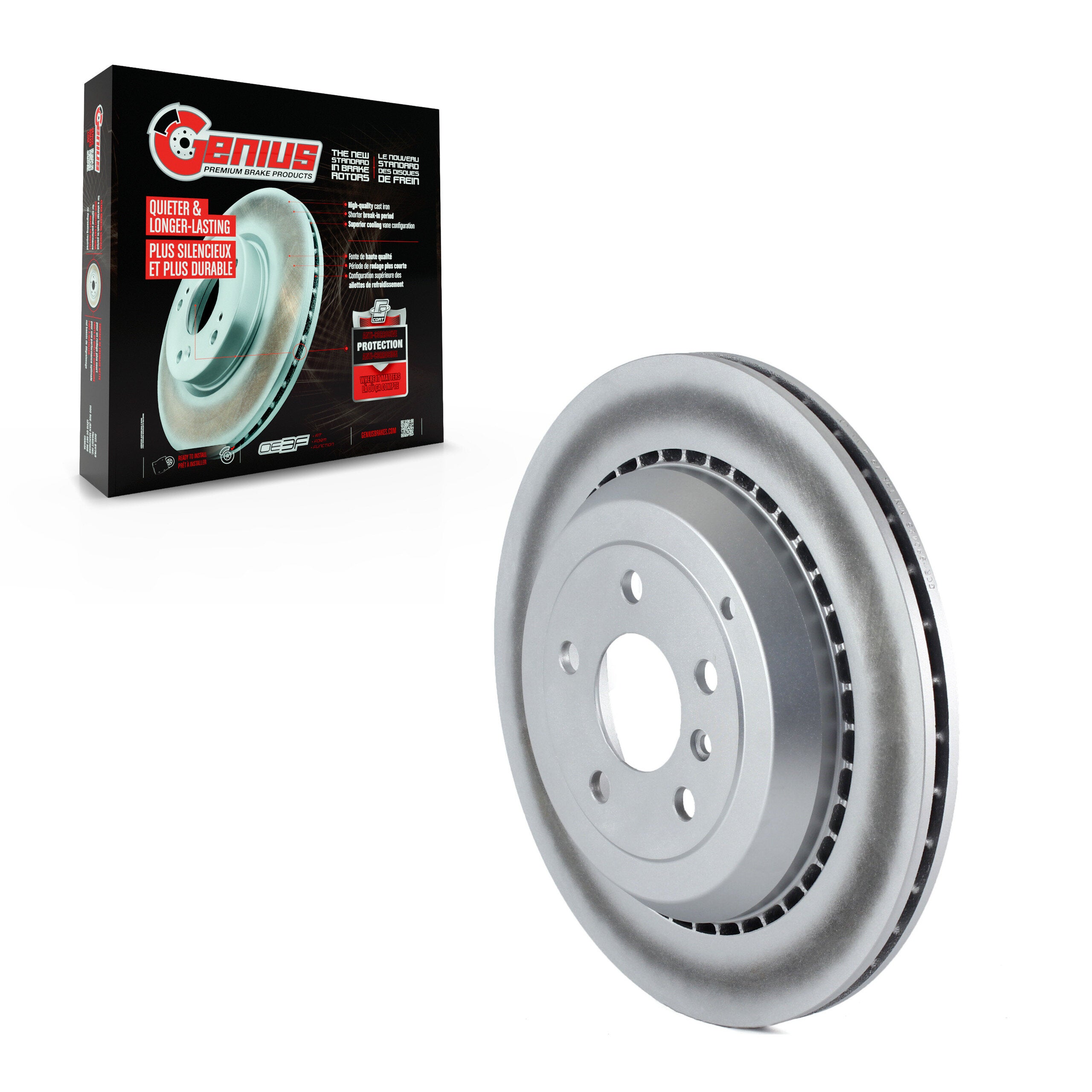 Genius GCR-980425 Disc Brake Rotor for 2005-2012 Mercedes-Benz GL350, Mercedes-Benz GL550, Mercedes-Benz ML350 - Rear