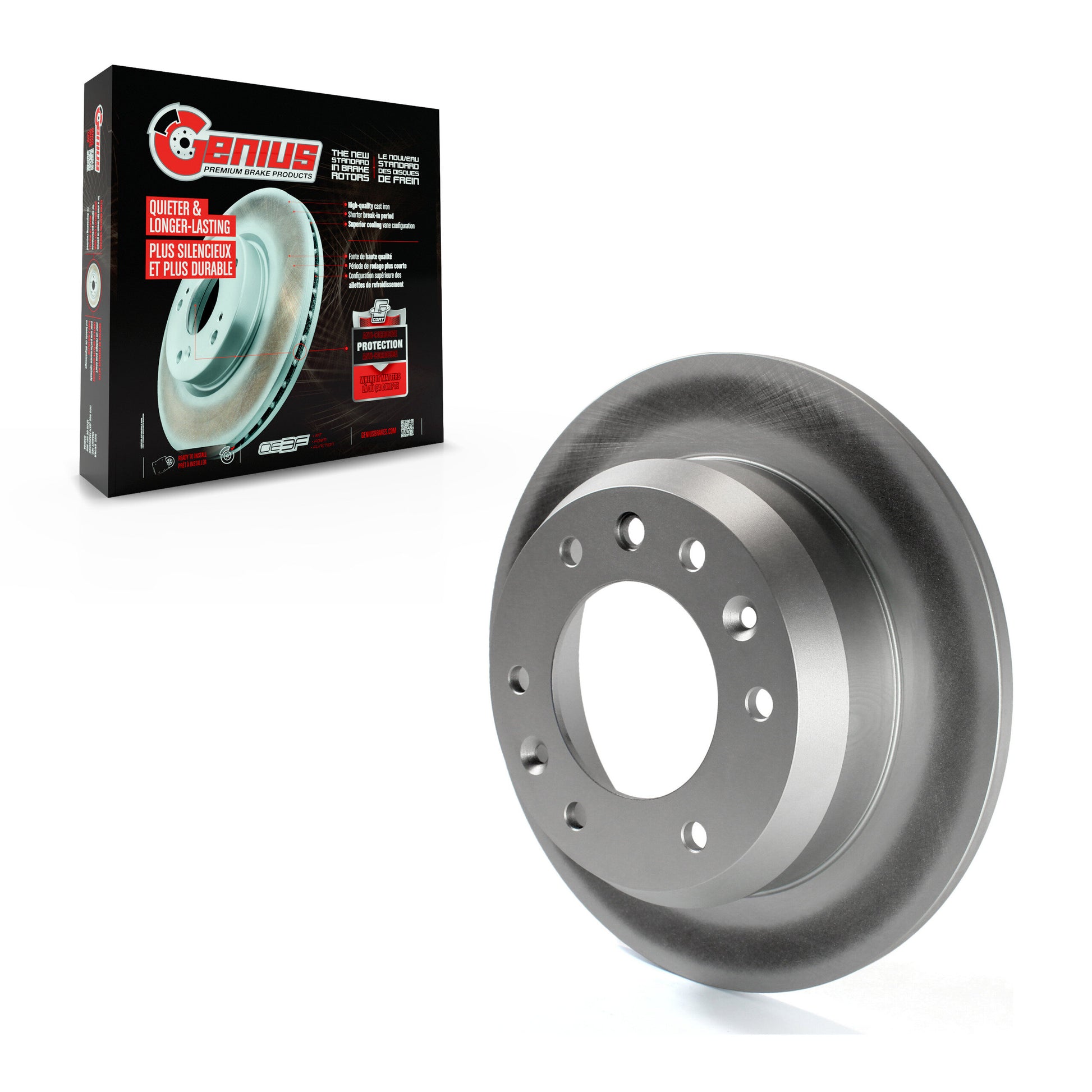 Genius GCR-980463 Disc Brake Rotor for 2006-2014 Kia Sedona, Hyundai Entourage - Rear