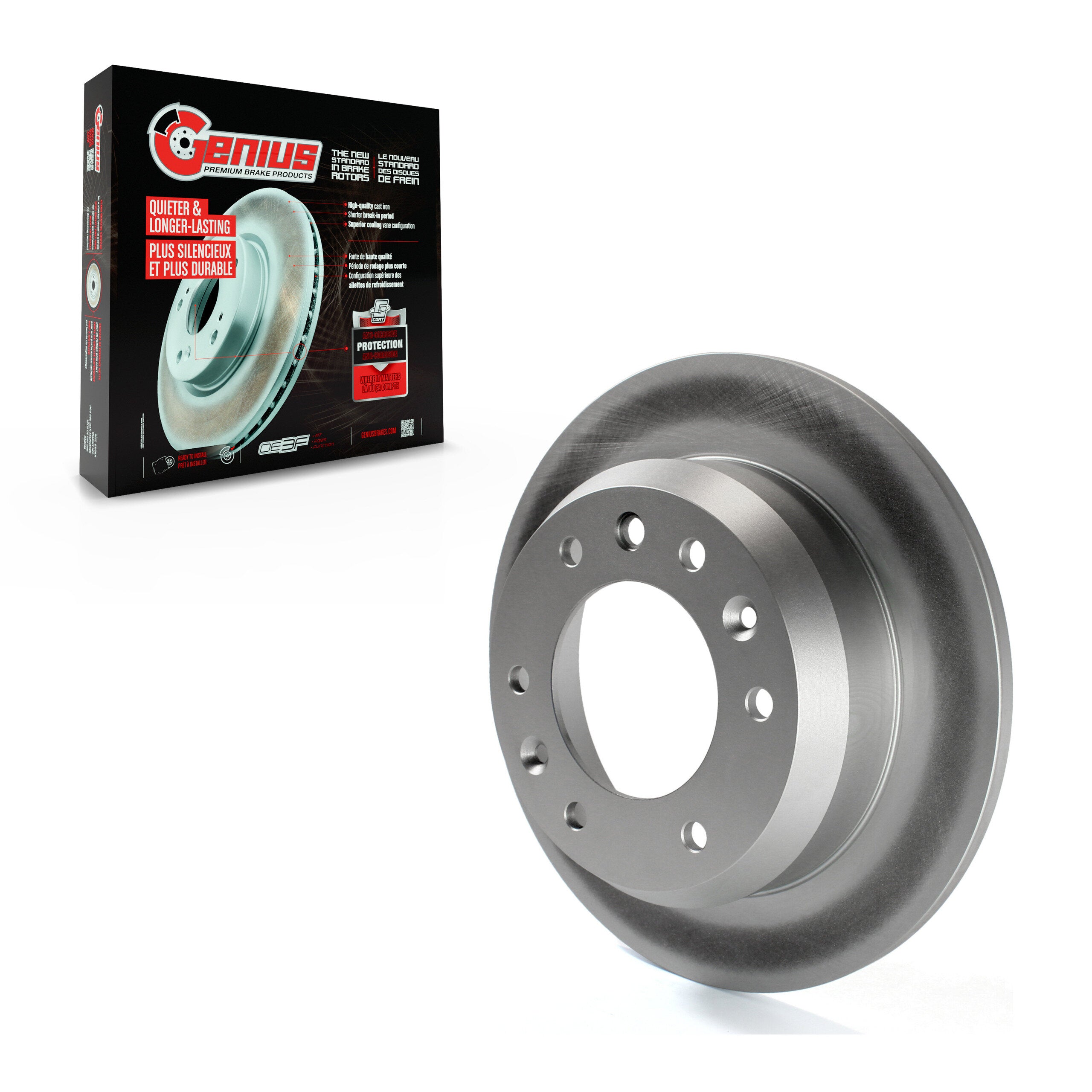 Genius GCR-980463 Disc Brake Rotor for 2006-2014 Kia Sedona, Hyundai Entourage - Rear