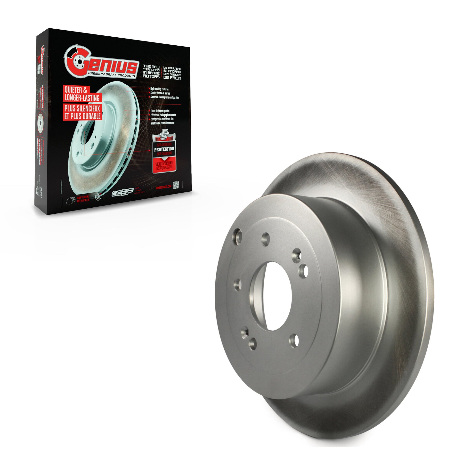 Genius GCR-980478 Disc Brake Rotor for 2007-2009 Hyundai Santa Fe - Rear