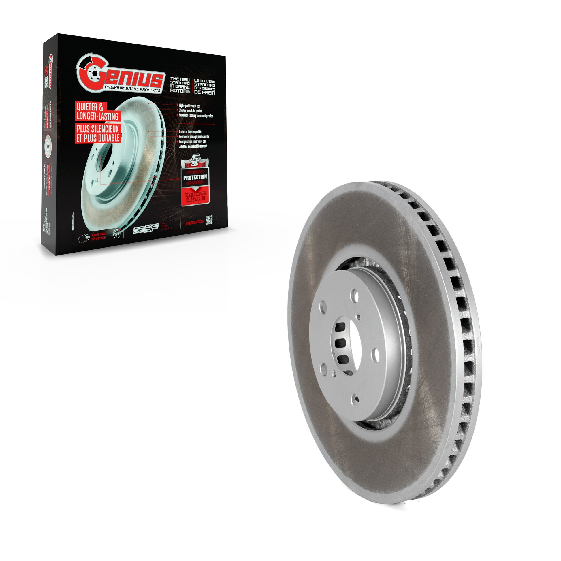 Genius GCR-980492 Disc Brake Rotor for 2006-2020 Lexus IS350, Lexus IS300, Lexus IS200t - Front Right