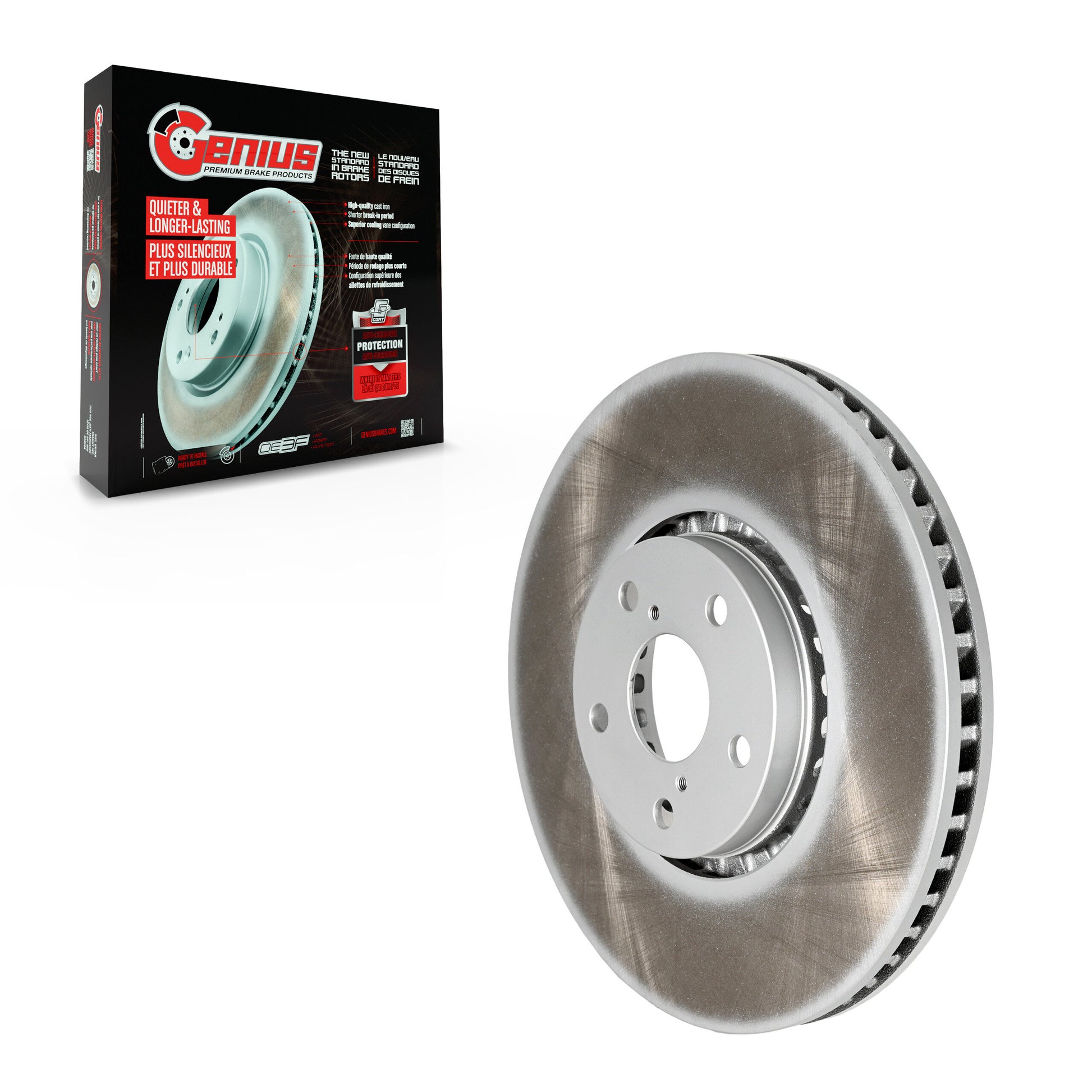 Genius GCR-980493 Disc Brake Rotor for 2006-2020 Lexus IS350, Lexus IS300, Lexus IS200t - Front Left