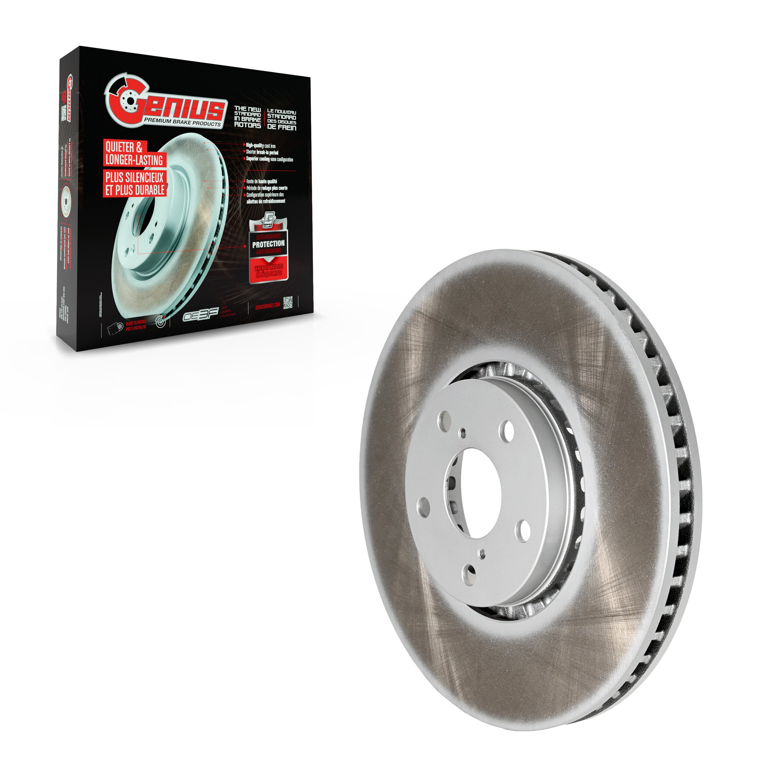 Genius GCR-980493 Disc Brake Rotor for 2006-2020 Lexus IS350, Lexus IS300, Lexus IS200t - Front Left