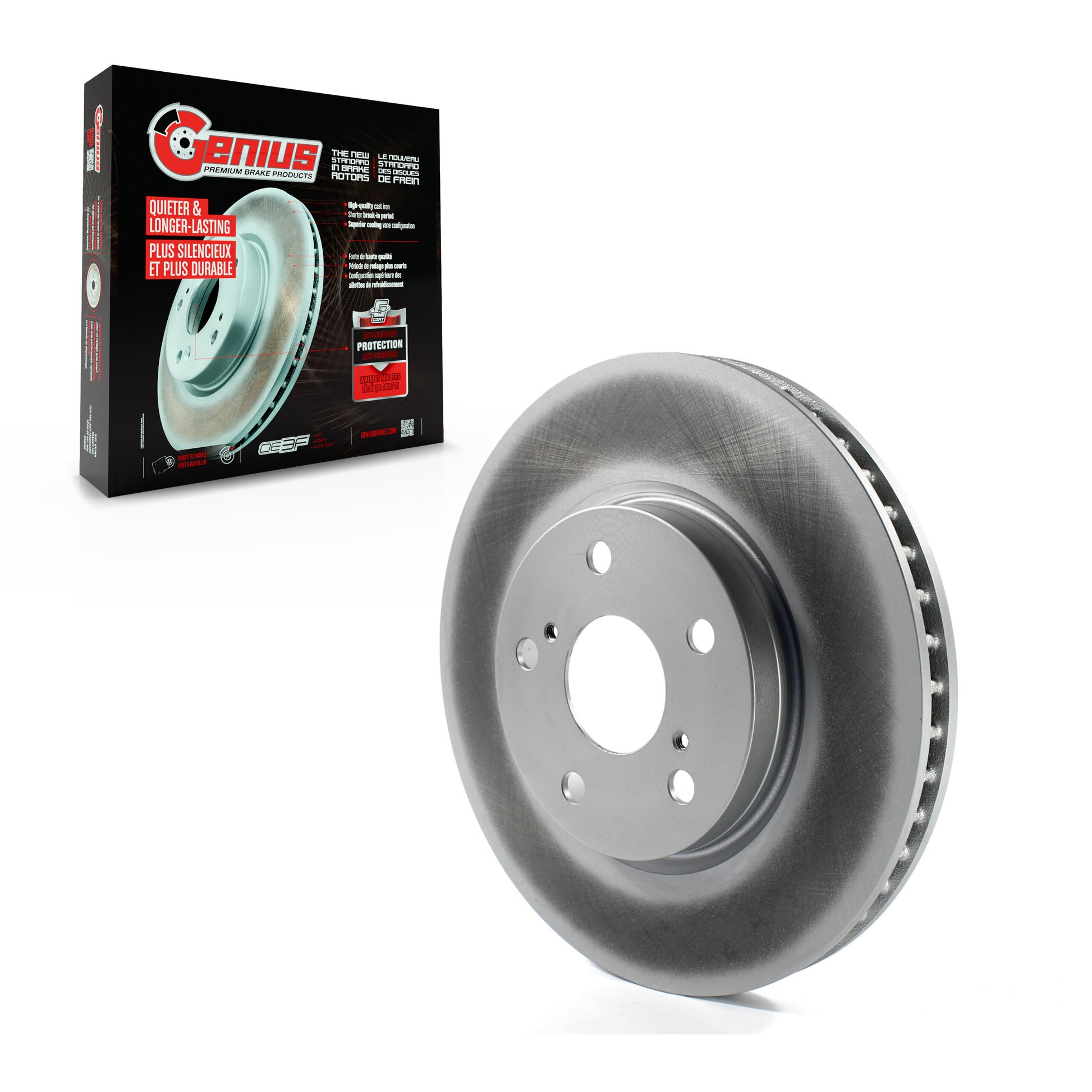 Genius GCR-980494 Disc Brake Rotor for 2006-2015 Lexus IS250 - Front