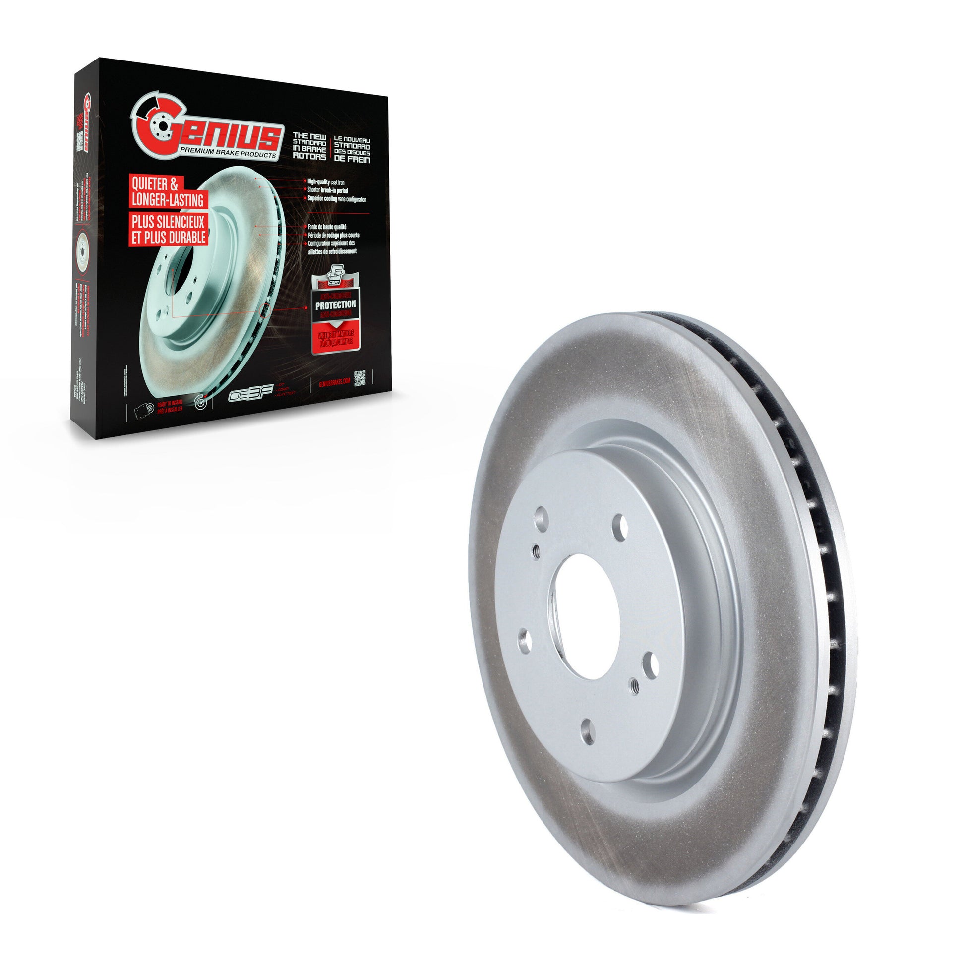 Genius GCR-980509 Disc Brake Rotor for 2006-2013 Suzuki Grand Vitara - Front