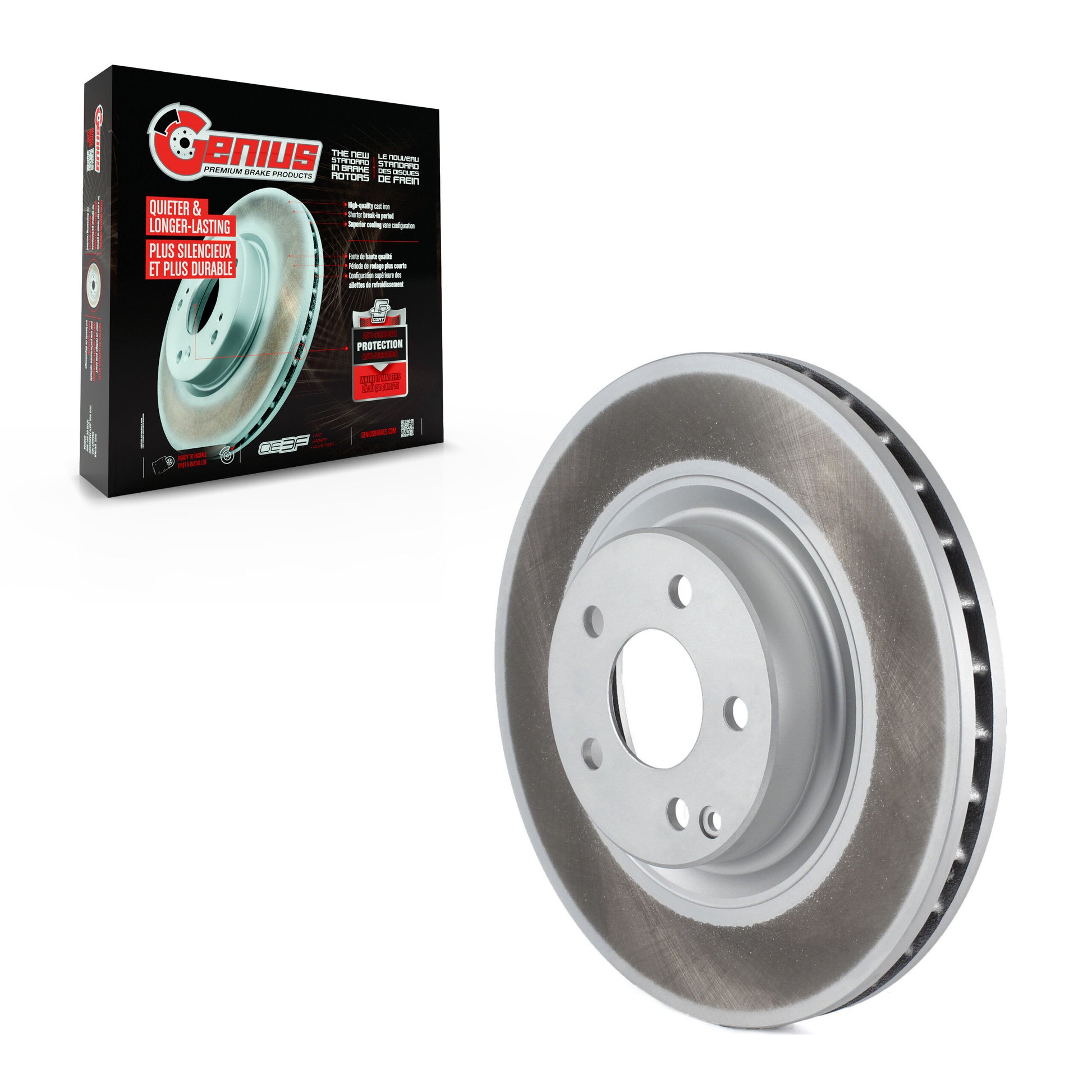 Genius GCR-980537 Disc Brake Rotor for 2003-2015 Mercedes-Benz GLK250, Mercedes-Benz GLK350, Mercedes-Benz CLS550 - Front