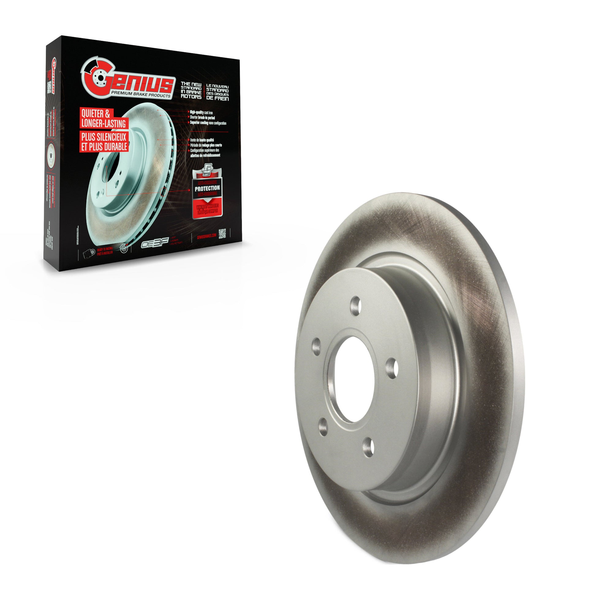 Genius GCR-980550 Disc Brake Rotor for 2004-2013 Volvo C30, Volvo C70, Volvo S40 - Rear