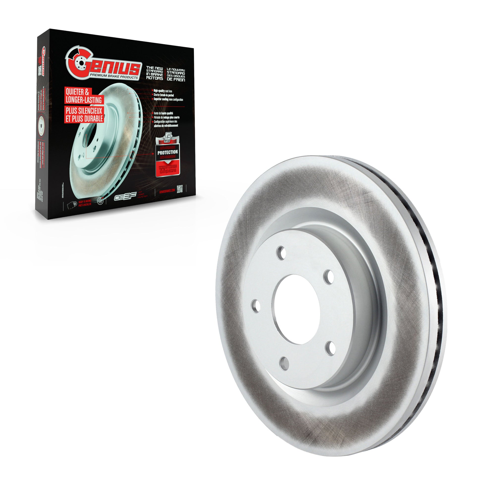 Genius GCR-980562 Disc Brake Rotor for 2007-2013 Nissan Altima - Front