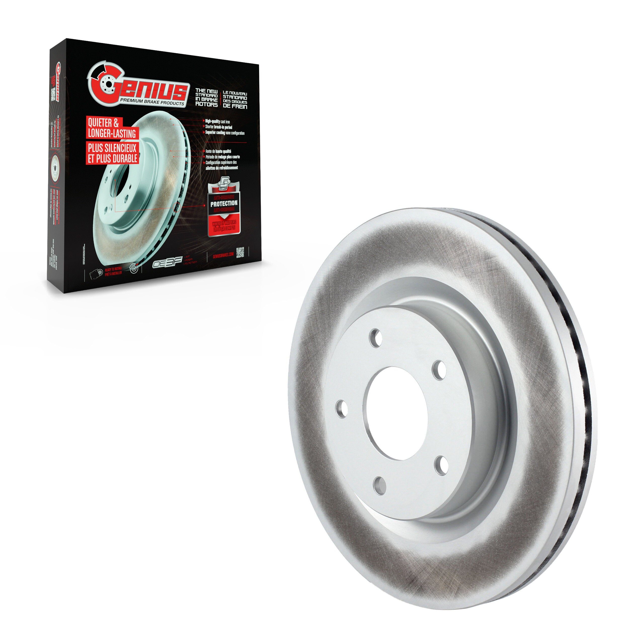 Genius GCR-980562 Disc Brake Rotor for 2007-2013 Nissan Altima - Front