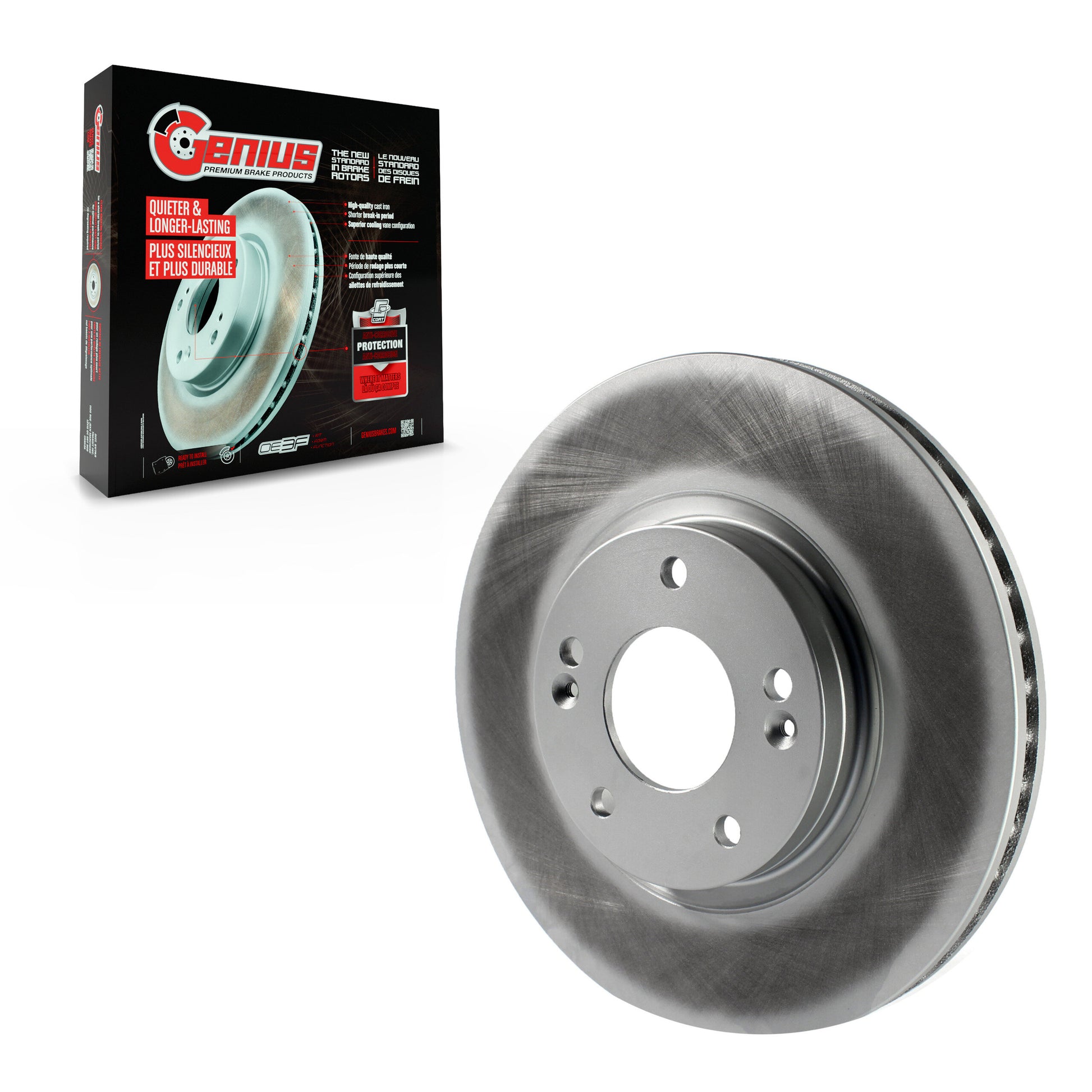 Genius GCR-980595 Disc Brake Rotor for 2007-2009 Hyundai Santa Fe - Front