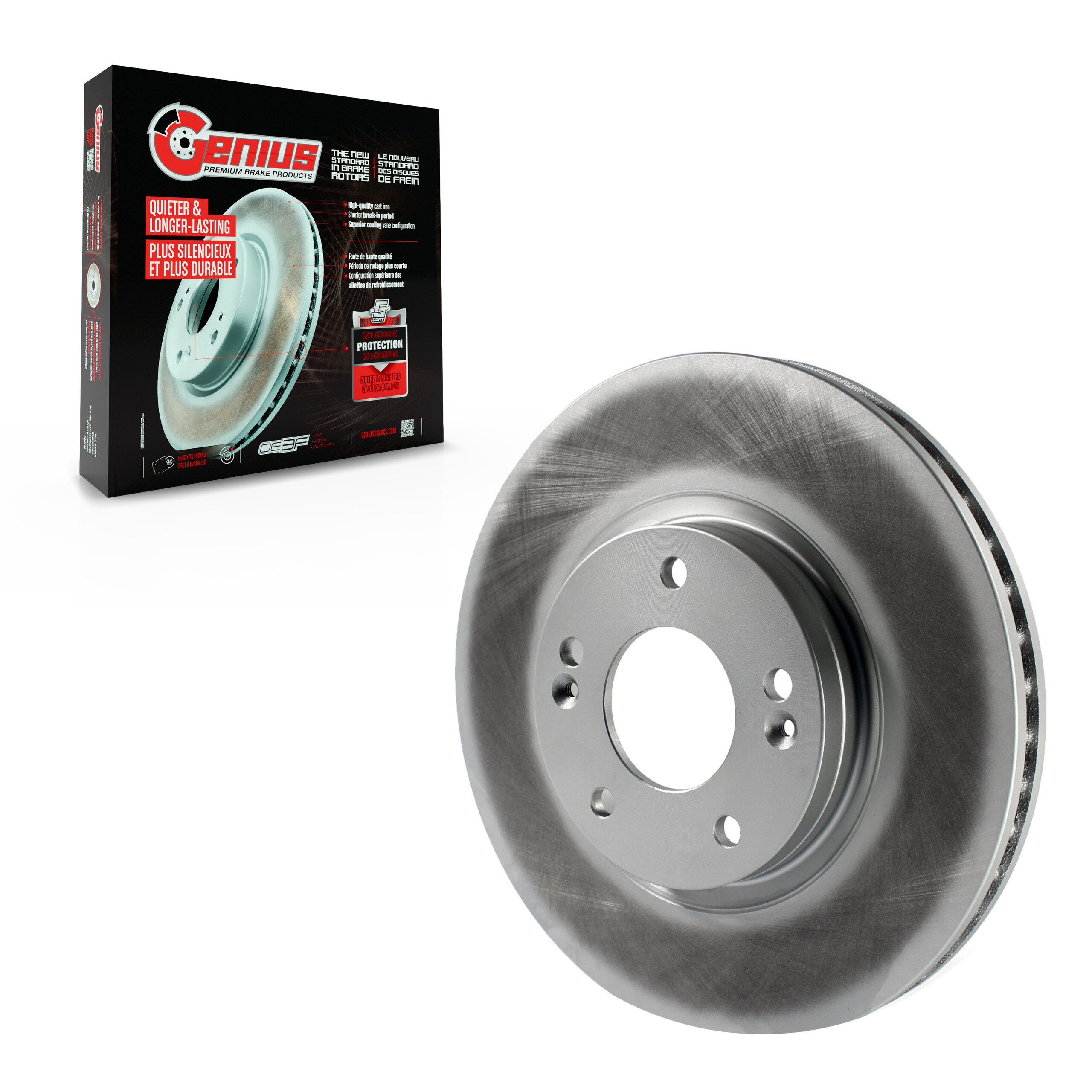 Genius GCR-980595 Disc Brake Rotor for 2007-2009 Hyundai Santa Fe - Front