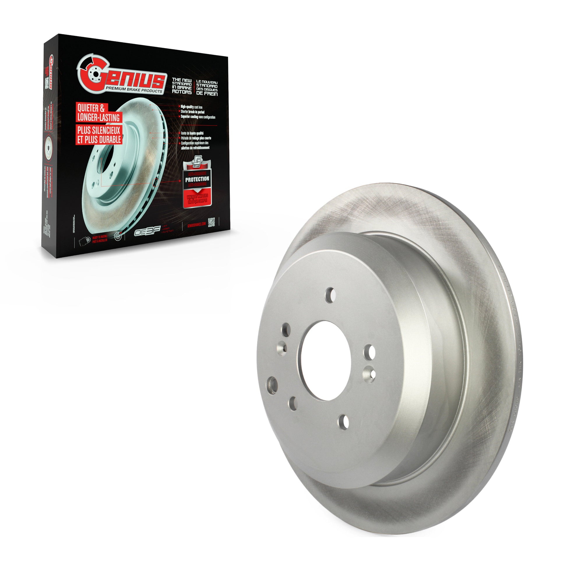 Genius GCR-980597 Disc Brake Rotor for 2007-2012 Hyundai Veracruz - Rear