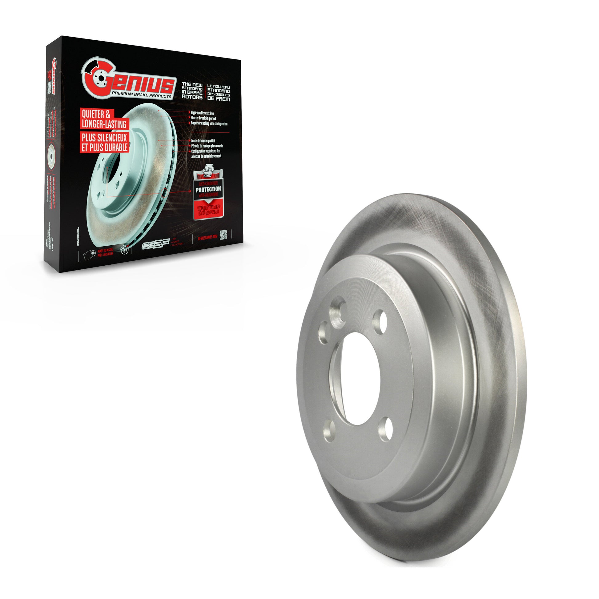 Genius GCR-980604 Disc Brake Rotor for 2006-2015 Mini Cooper - Rear