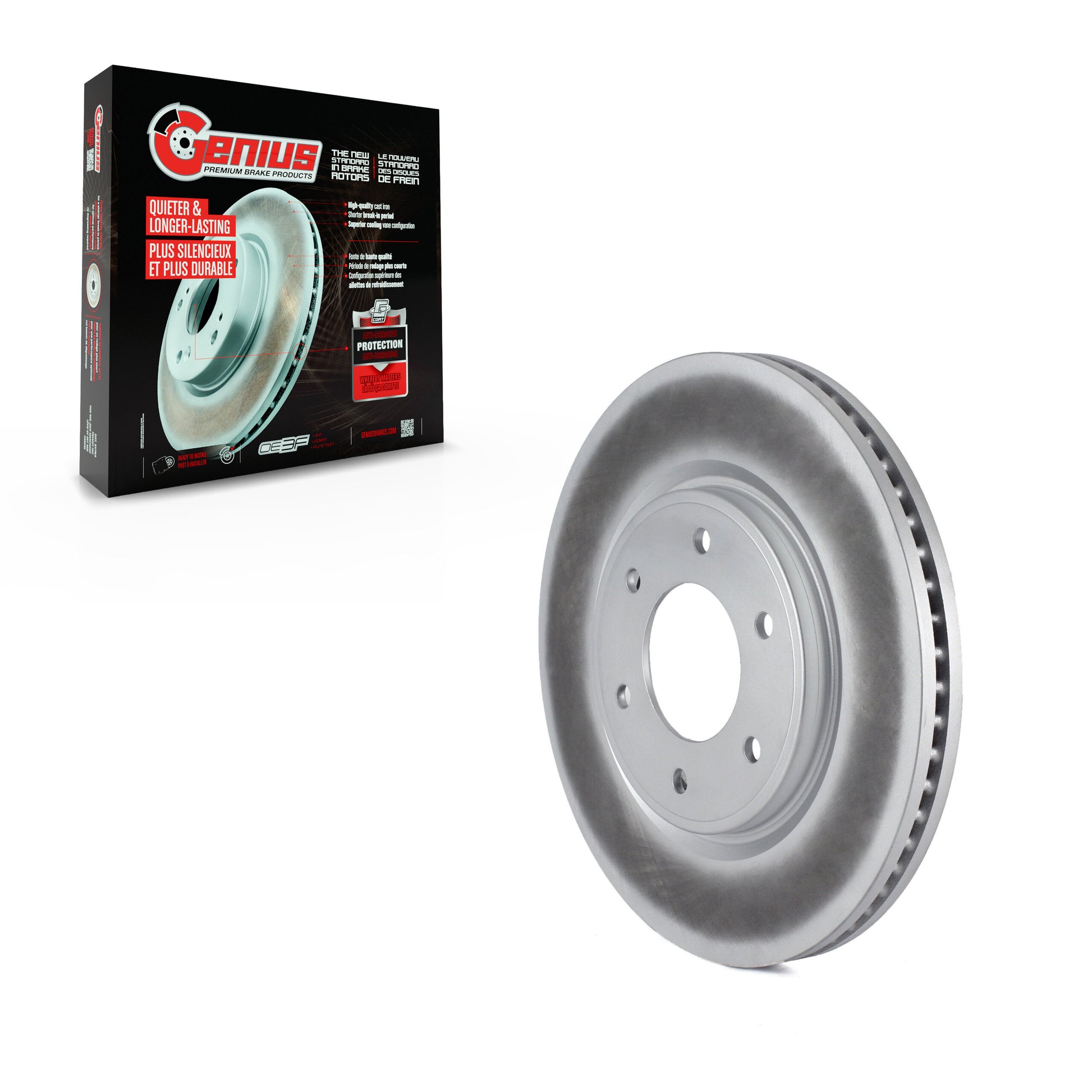 Genius GCR-980630 Disc Brake Rotor for 2007-2024 Nissan Armada, Nissan TITAN, INFINITI QX80 - Front