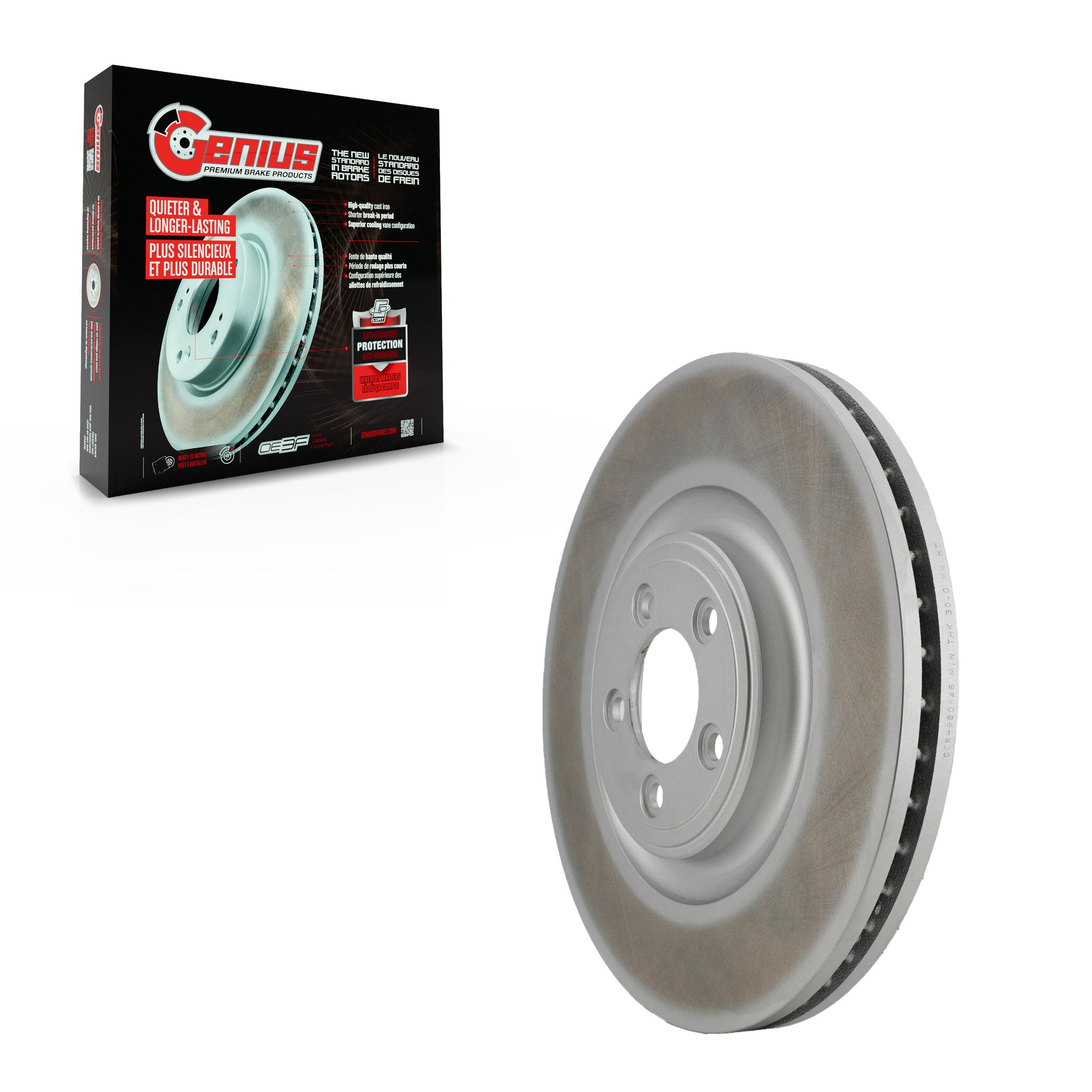 Genius GCR-980646 Disc Brake Rotor for 2005-2019 Jaguar XJ, Jaguar XF, Jaguar XK - Front
