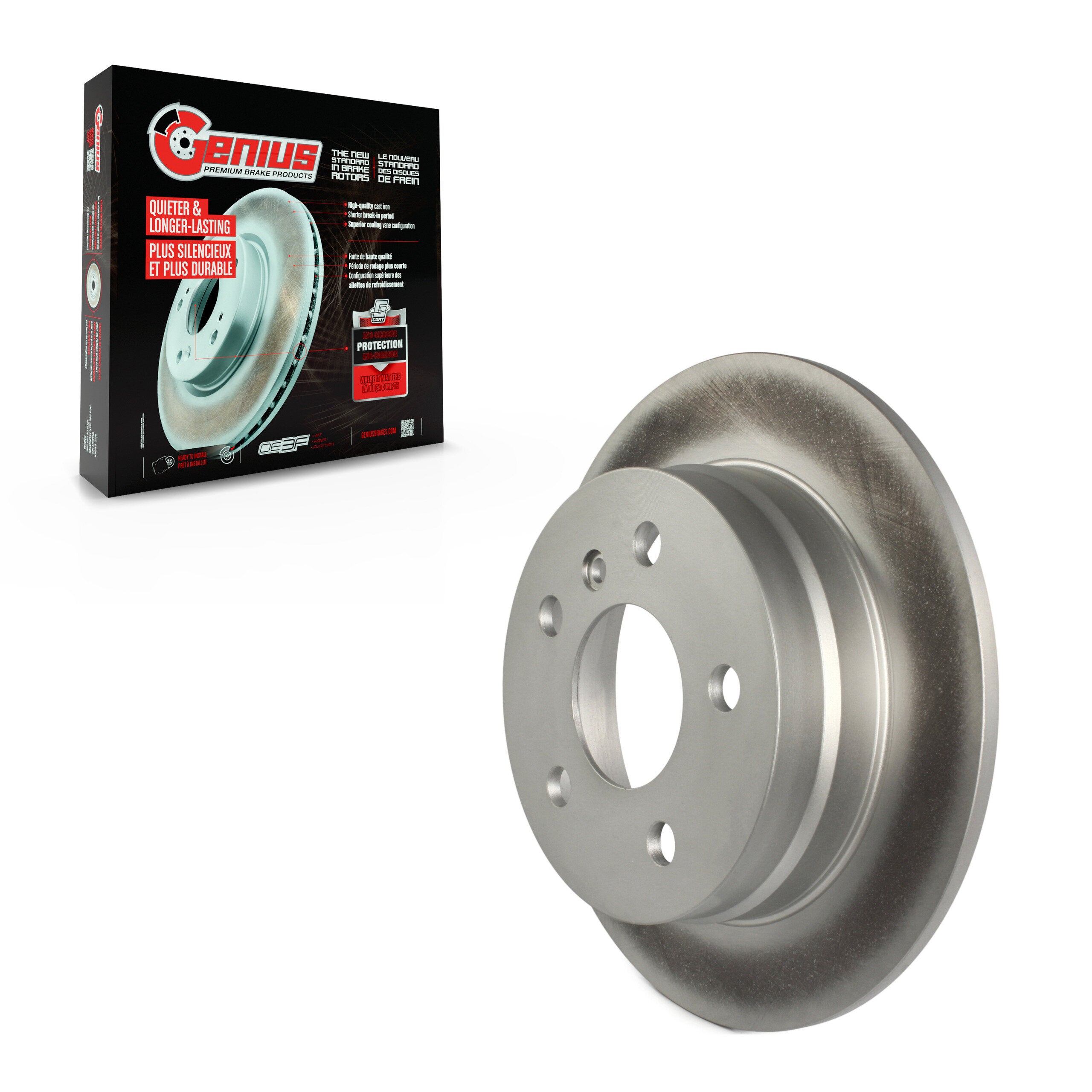 Genius GCR-980667 Disc Brake Rotor for 2006-2011 Mercedes-Benz B200 - Rear