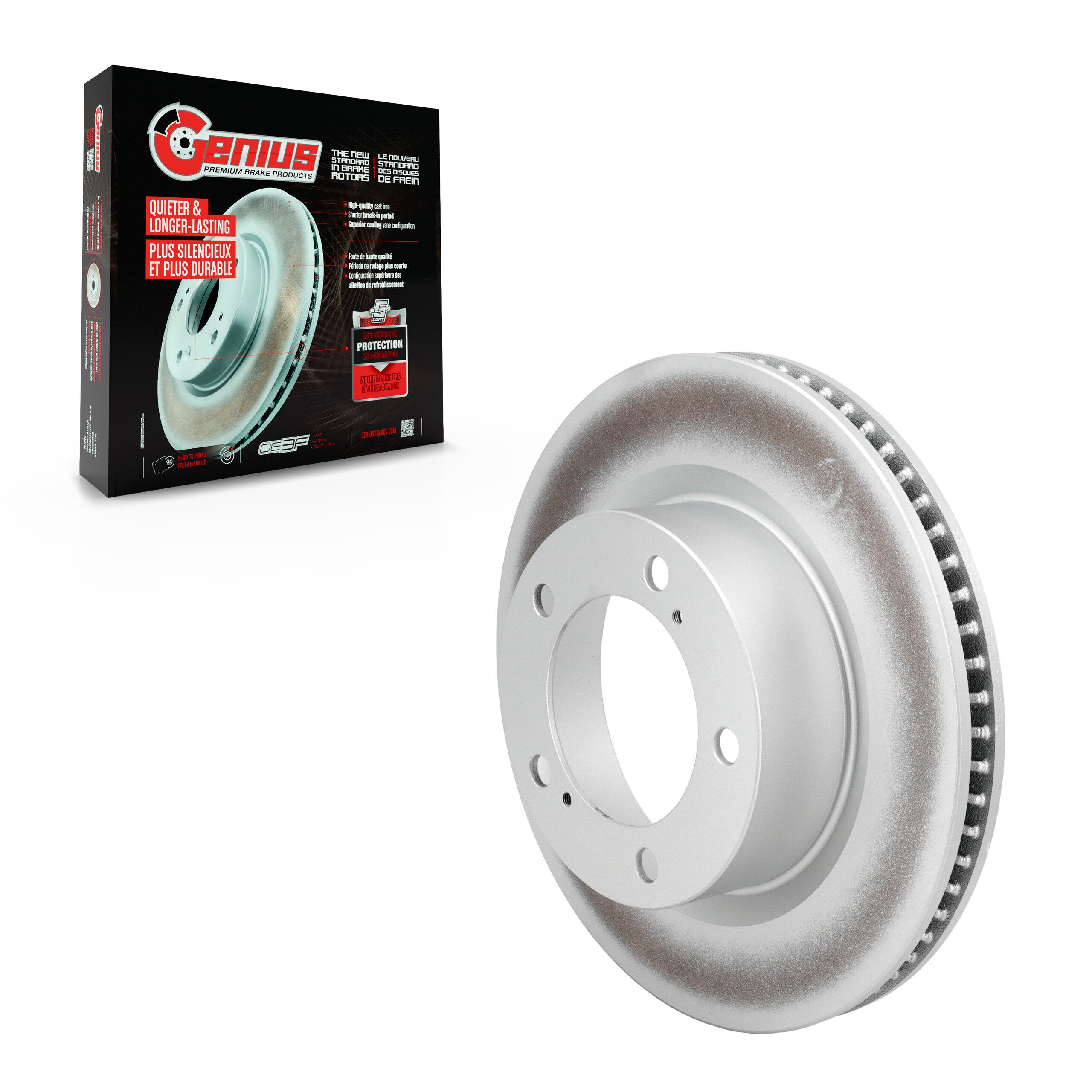 Genius GCR-980671 Disc Brake Rotor for 2008-2020 Toyota Land Cruiser, Lexus LX570 - Front