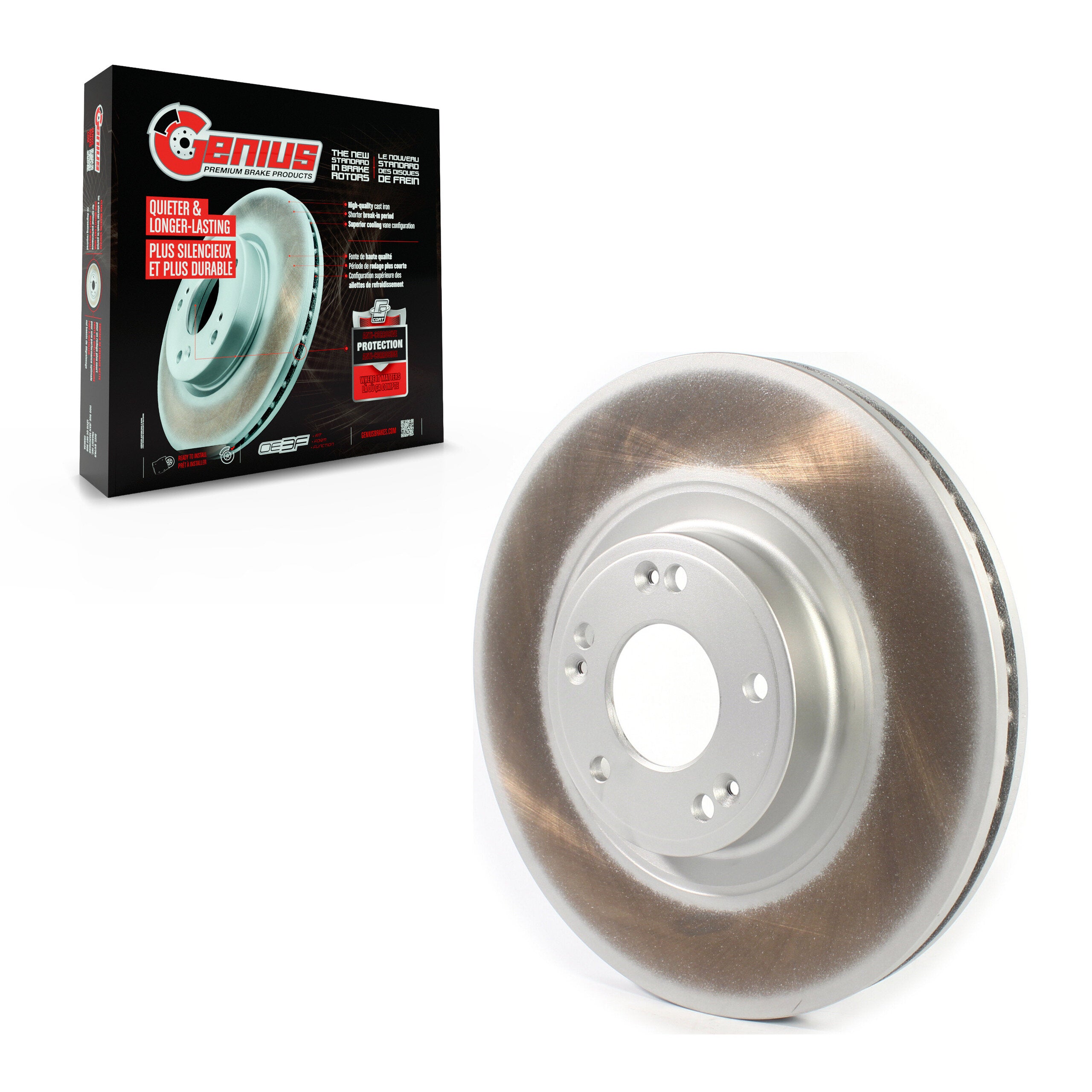 Genius GCR-980711 Disc Brake Rotor for 2009-2014 Hyundai Genesis - Front