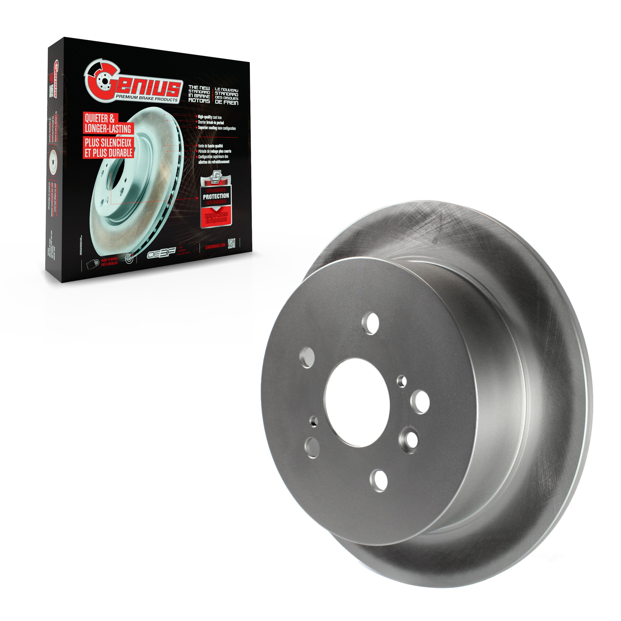 Genius GCR-980727 Disc Brake Rotor for 2009-2016 Toyota Venza - Rear