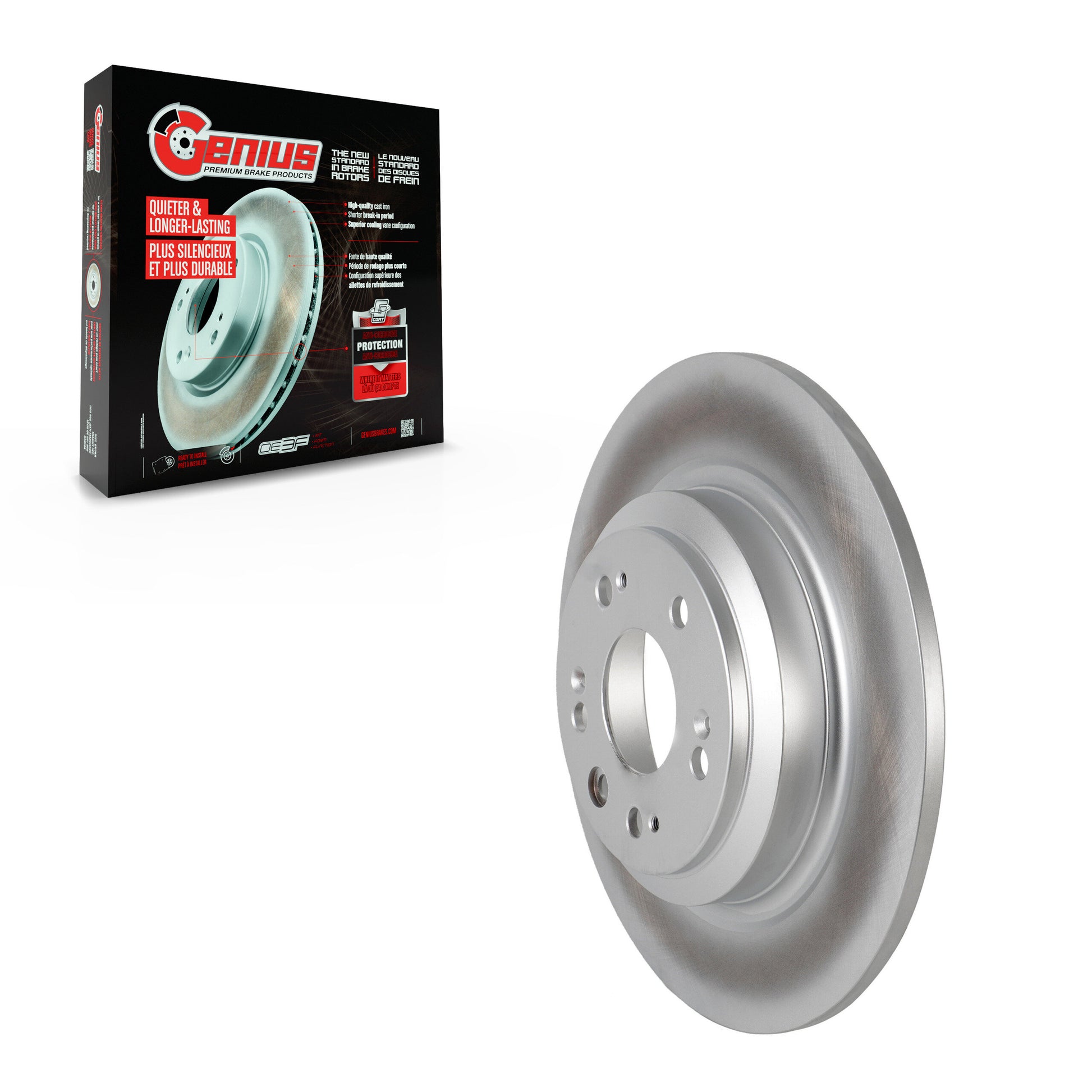 Genius GCR-980739 Disc Brake Rotor for 2009-2014 Acura TL - Rear