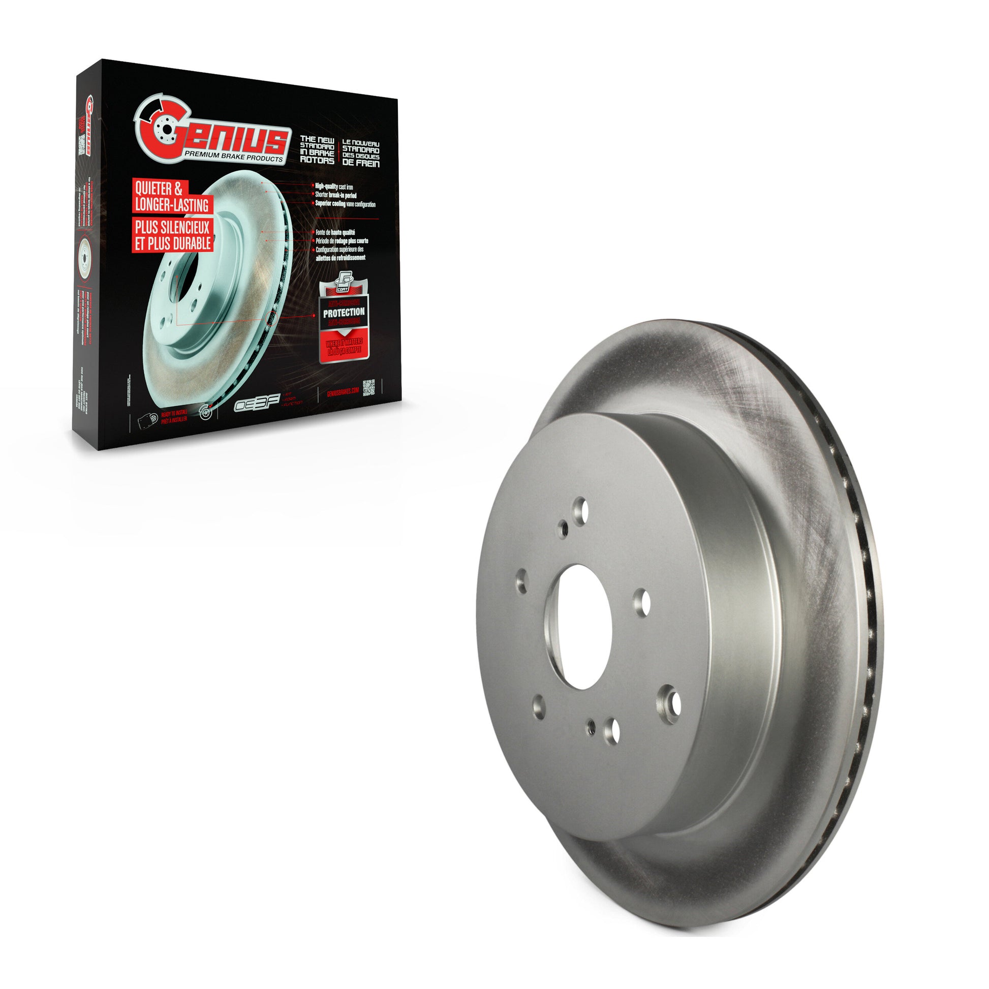 Genius GCR-980747 Disc Brake Rotor for 2009-2013 Suzuki Grand Vitara - Rear