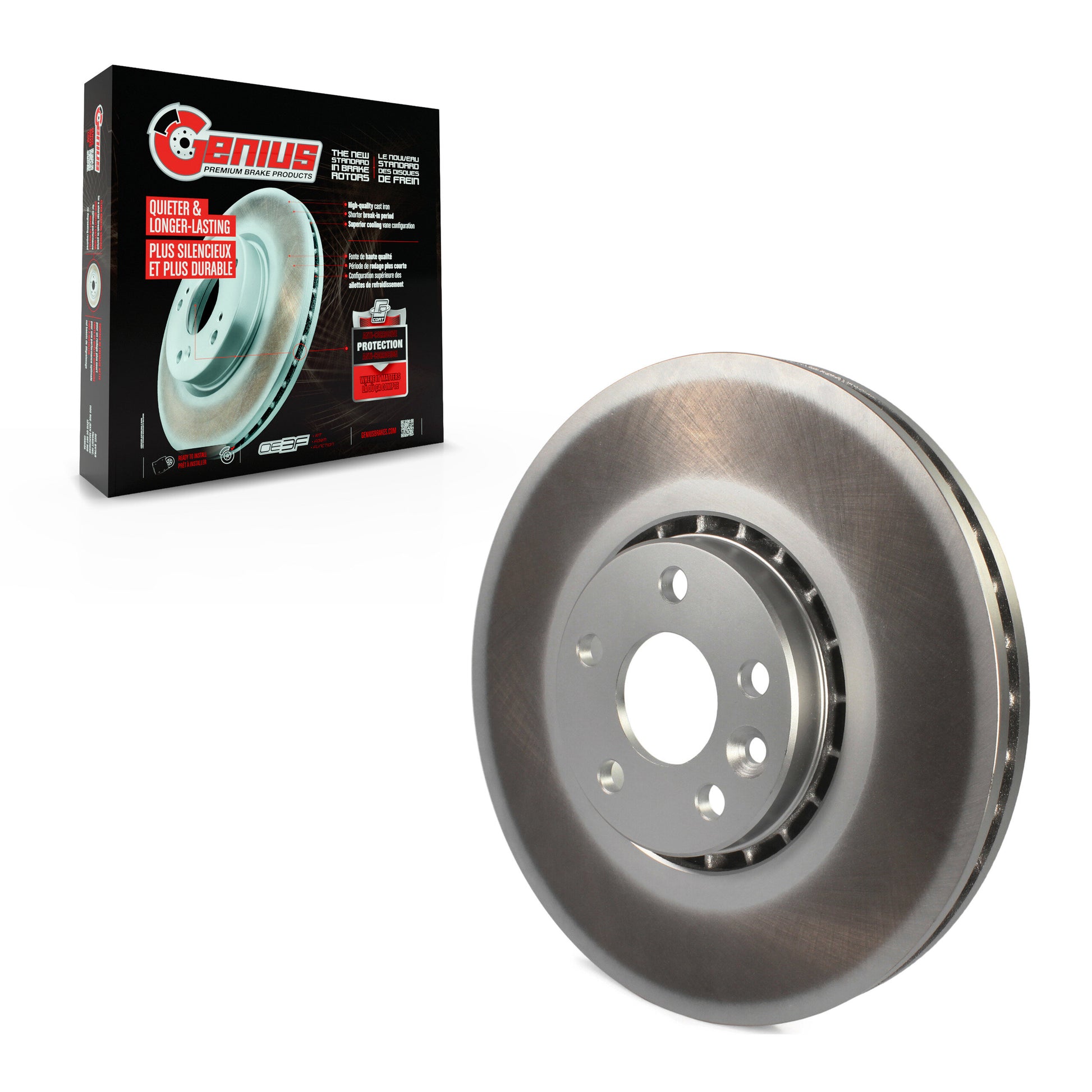 Genius GCR-980779 Disc Brake Rotor for 2010-2017 Volvo XC60 - Front