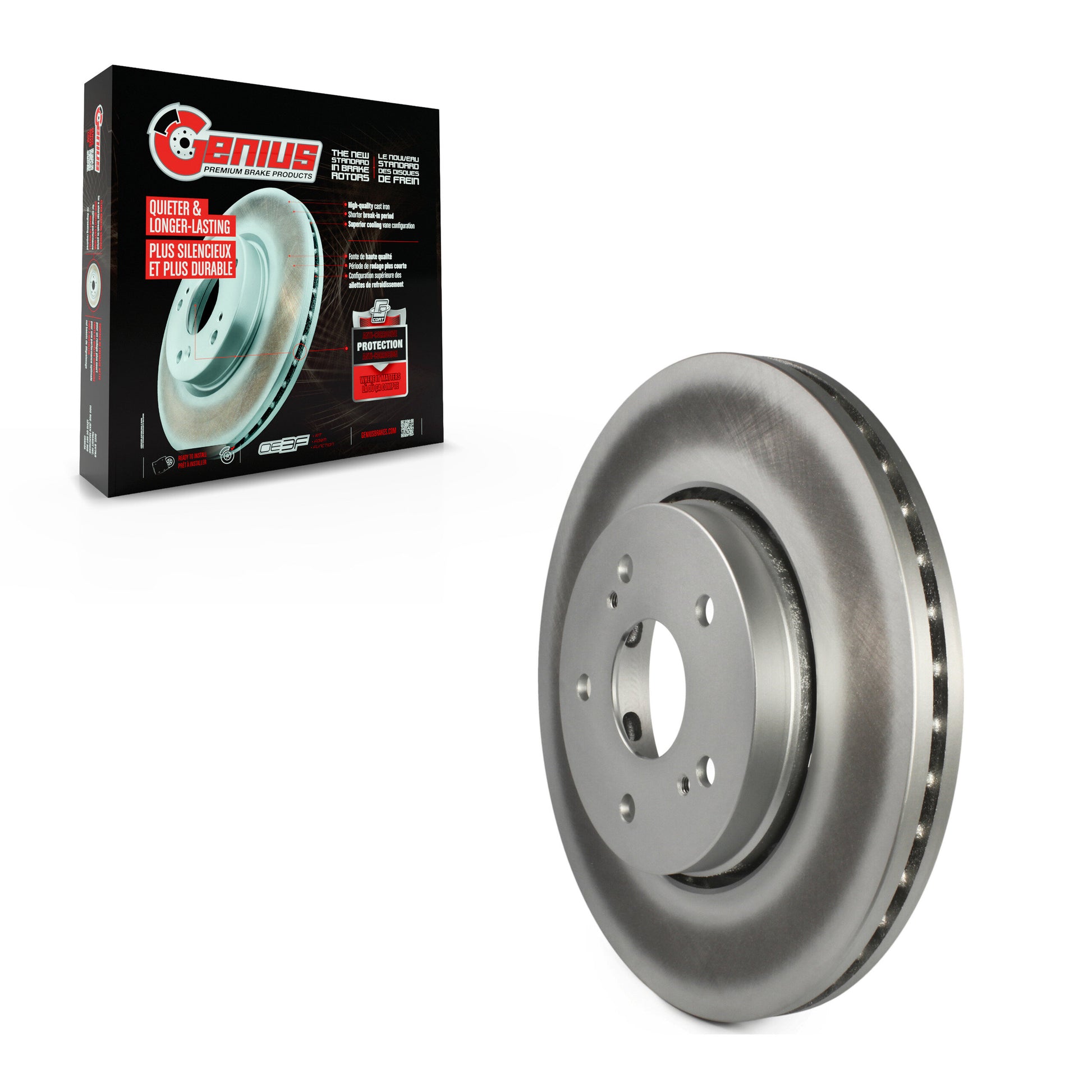 Genius GCR-980807 Disc Brake Rotor for 2010-2013 Suzuki Kizashi - Front