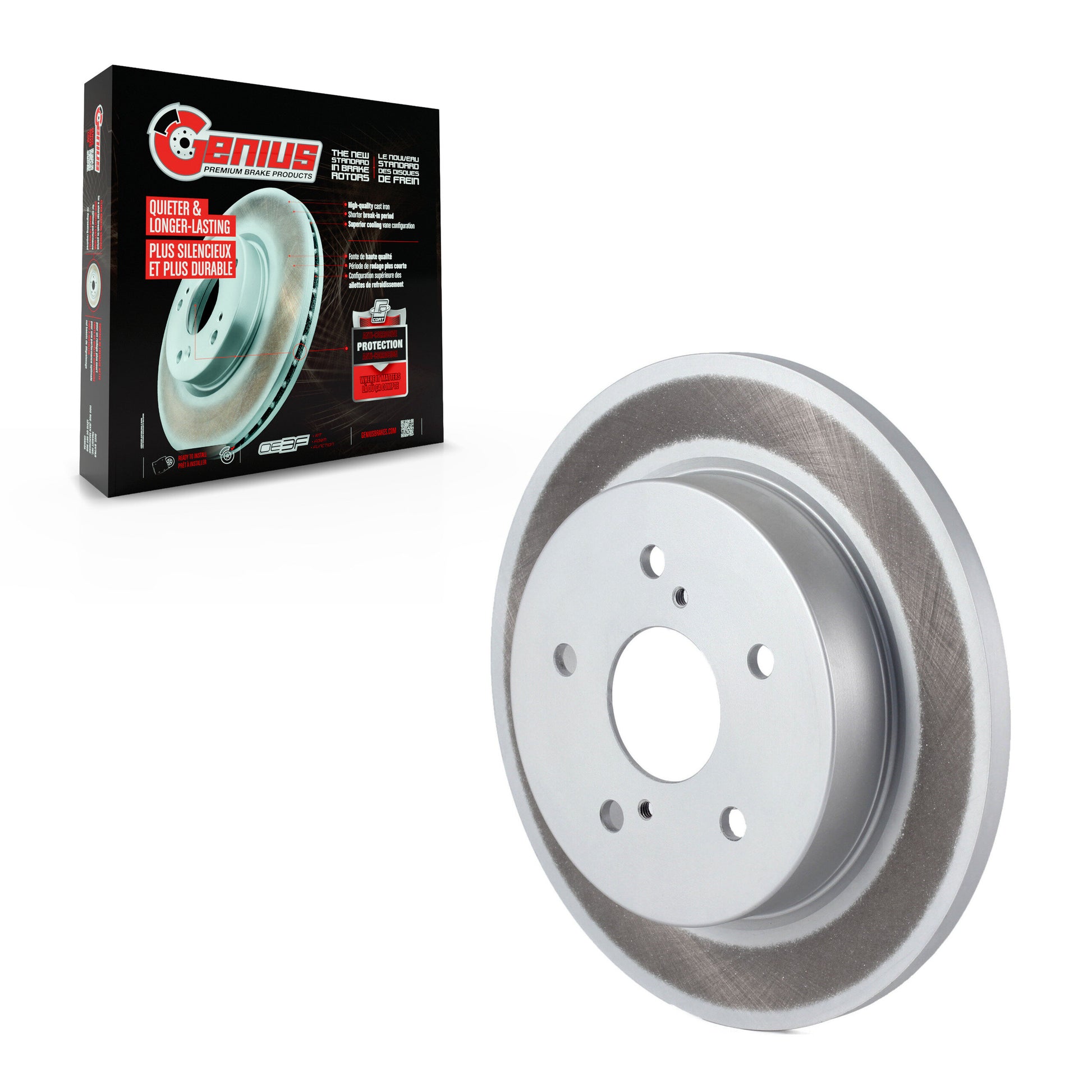 Genius GCR-980808 Disc Brake Rotor for 2010-2013 Suzuki Kizashi - Rear