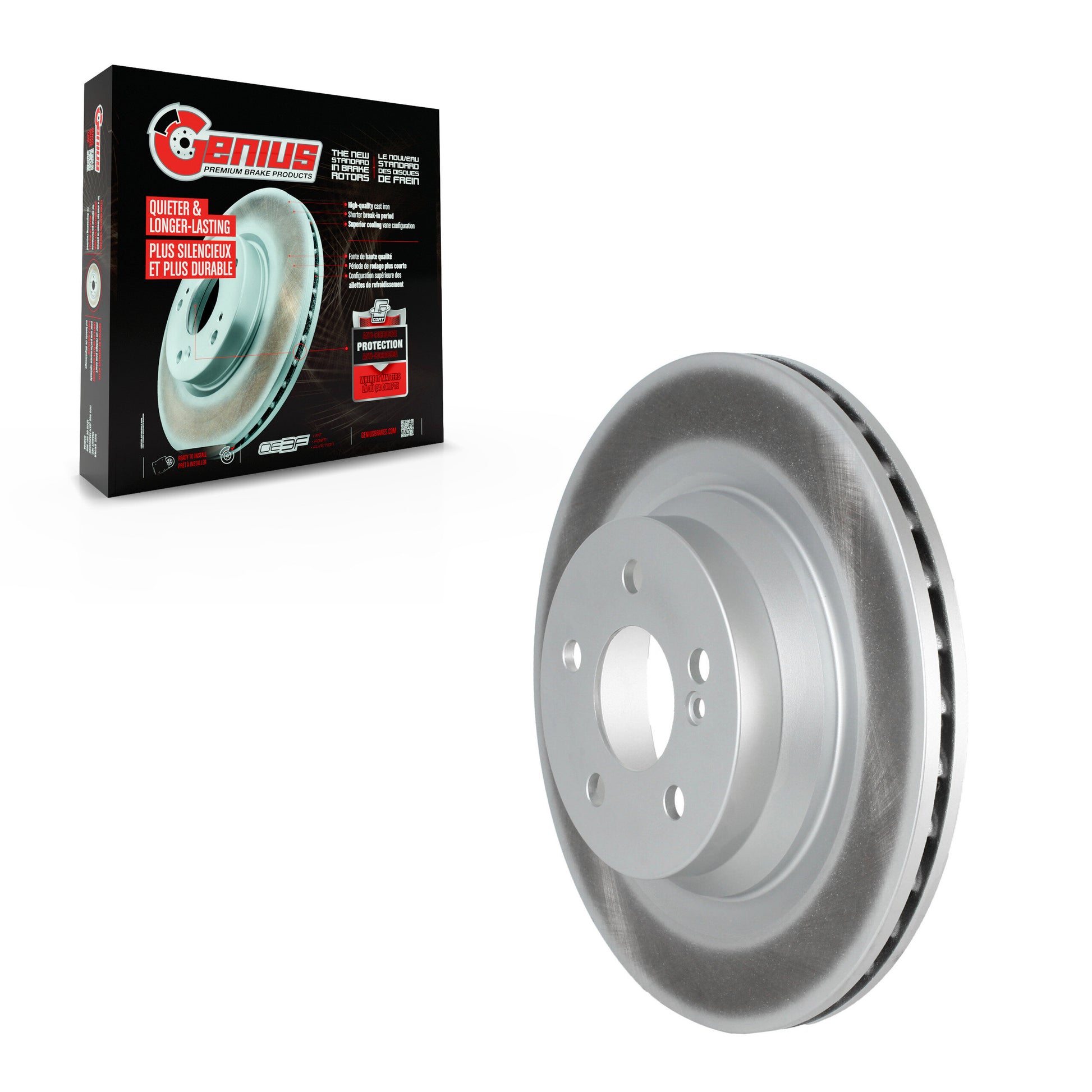 Genius GCR-980819 Disc Brake Rotor for 2010-2018 Mercedes-Benz E550, Mercedes-Benz CLS550 - Rear