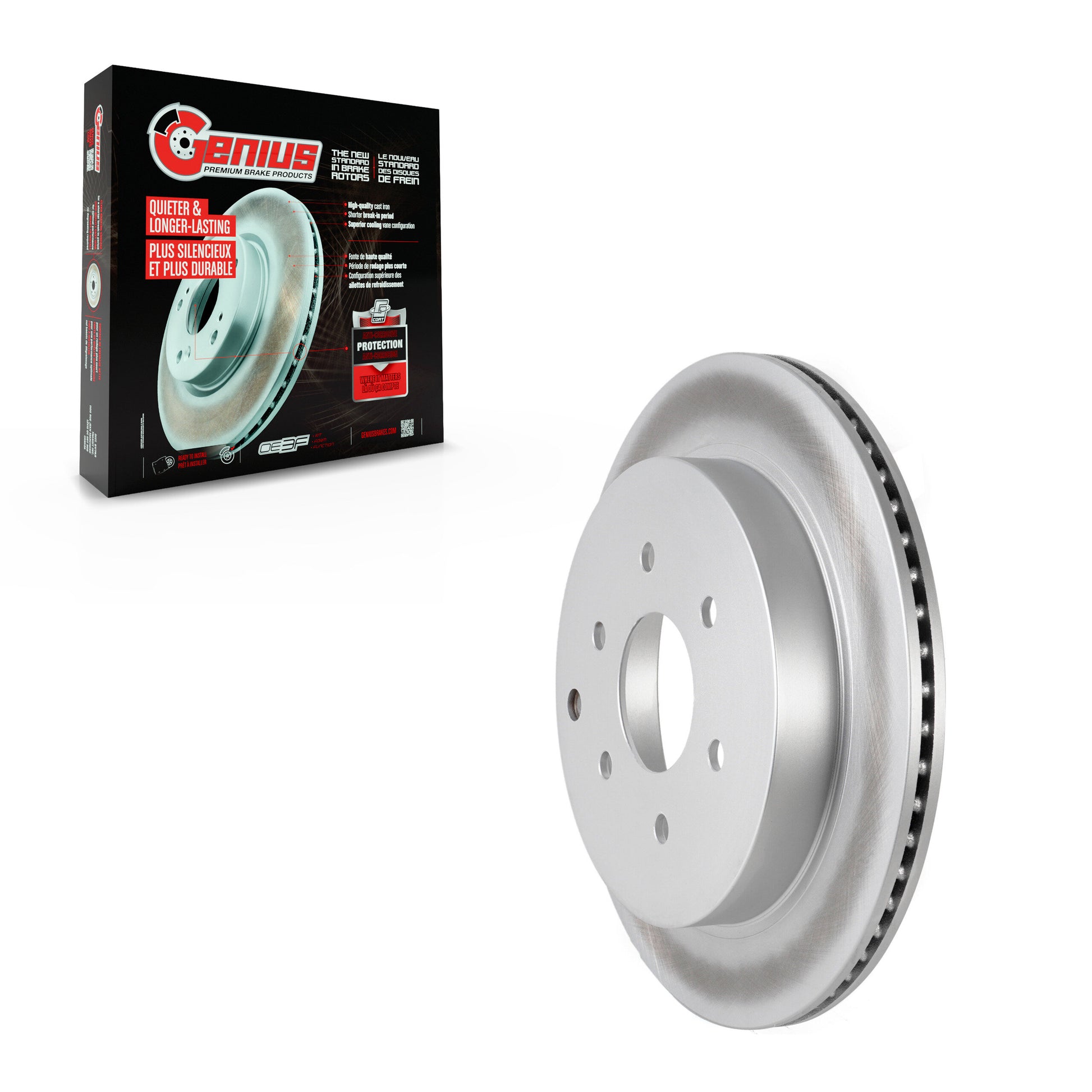 Genius GCR-980866 Disc Brake Rotor for 2011-2024 Nissan Armada, INFINITI QX80, INFINITI QX56 - Rear