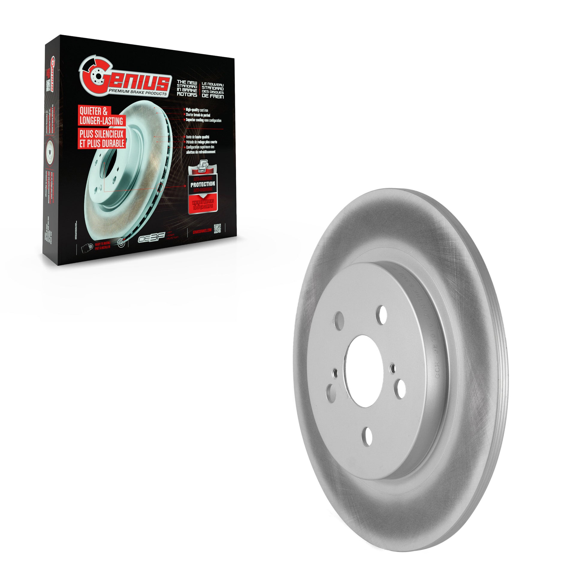 Genius GCR-980916 Disc Brake Rotor for 2011-2017 Lexus CT200h - Rear