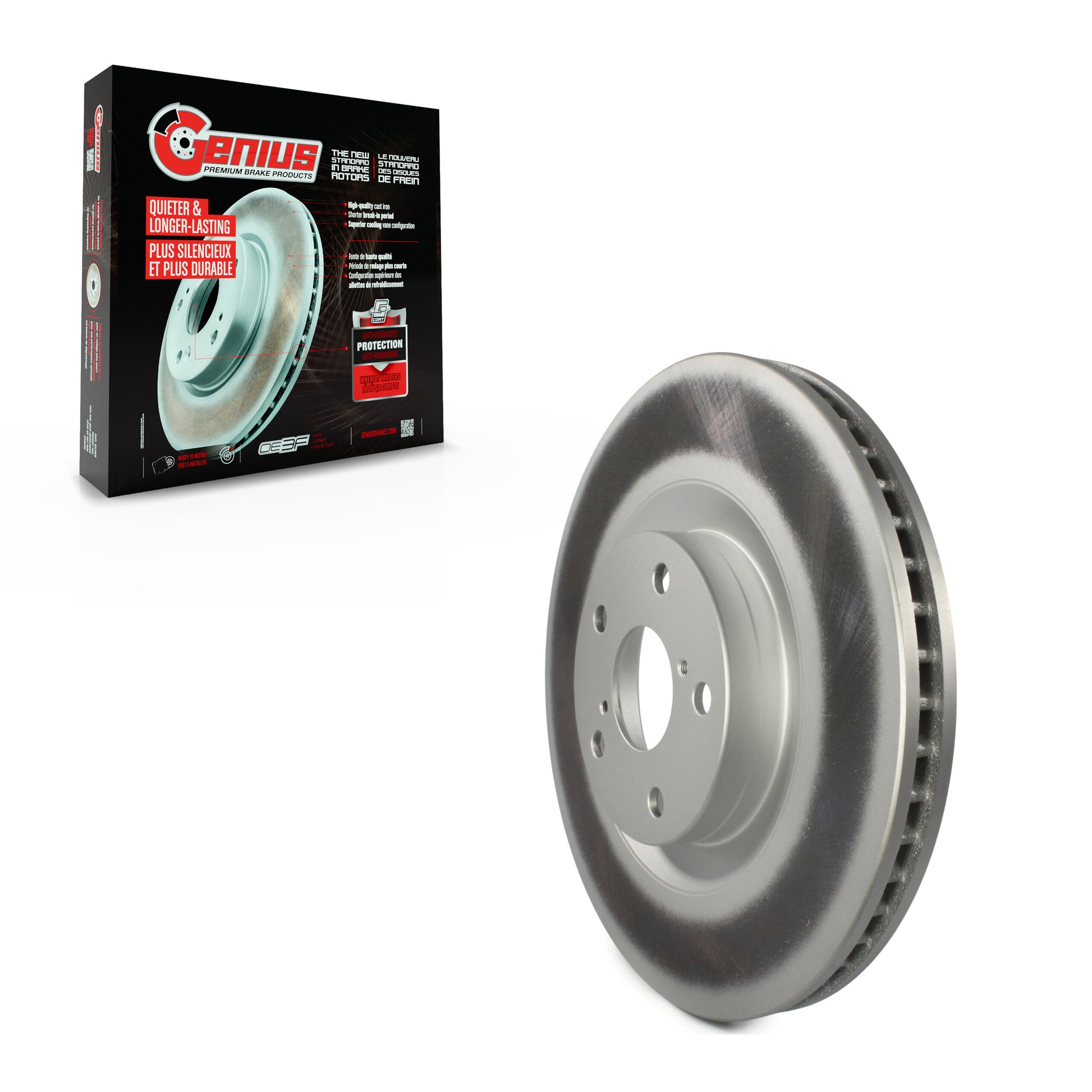 Genius GCR-980917 Disc Brake Rotor for 2007-2024 Lexus IS300, Lexus IS350, Lexus RC300 - Front Right