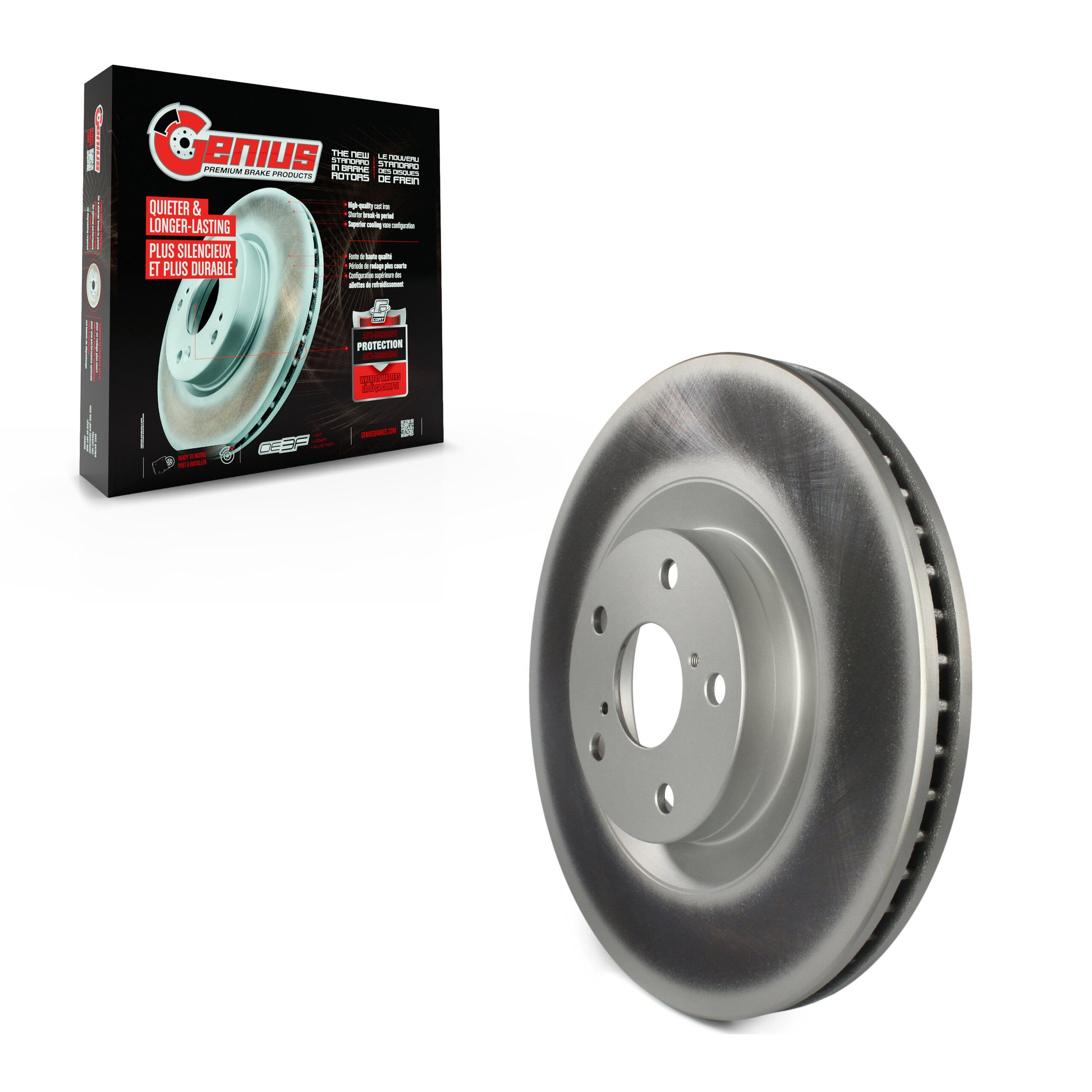 Genius GCR-980918 Disc Brake Rotor for 2007-2024 Lexus IS300, Lexus IS350, Lexus RC300 - Front Left