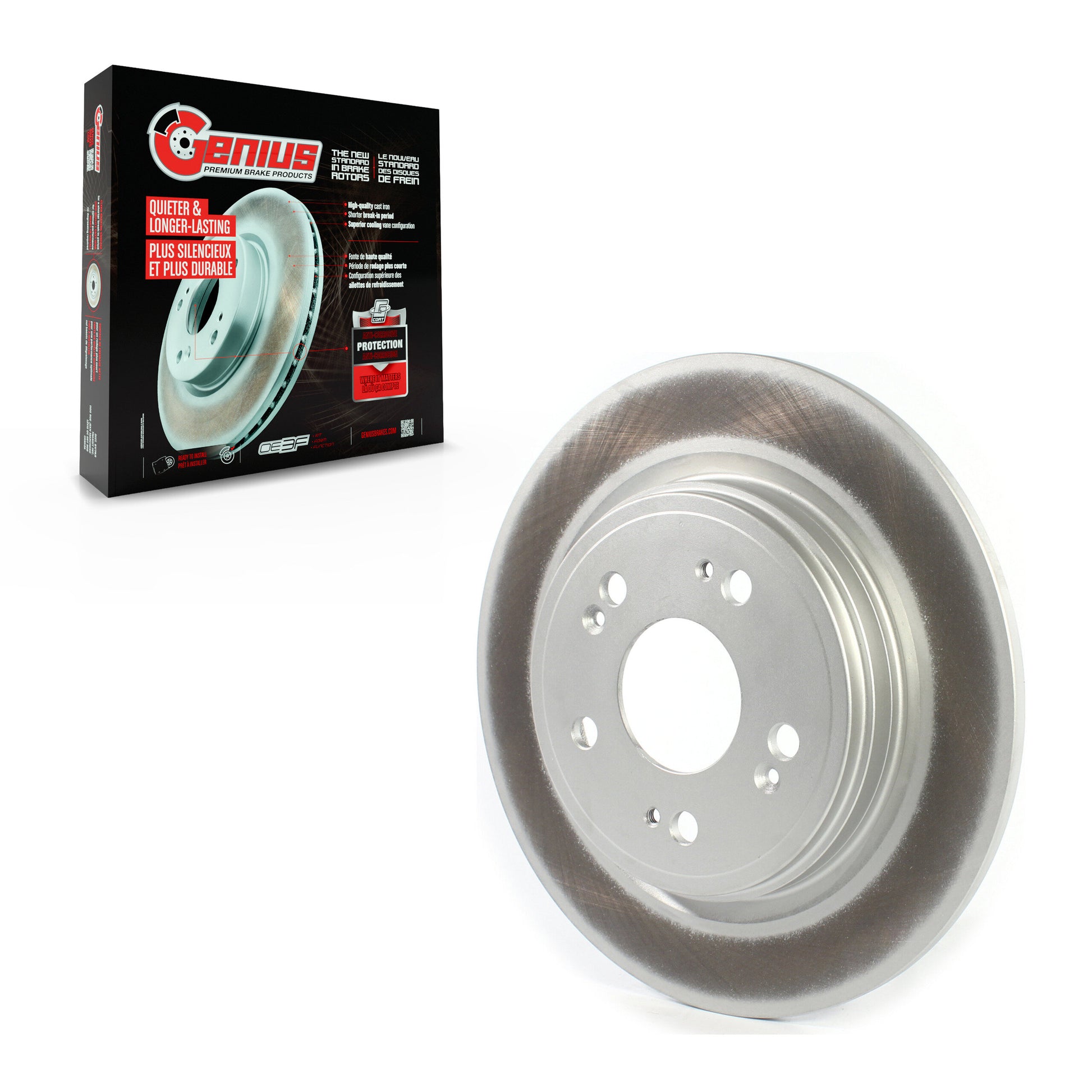 Genius GCR-981020 Disc Brake Rotor for 2014-2020 Acura RLX - Rear