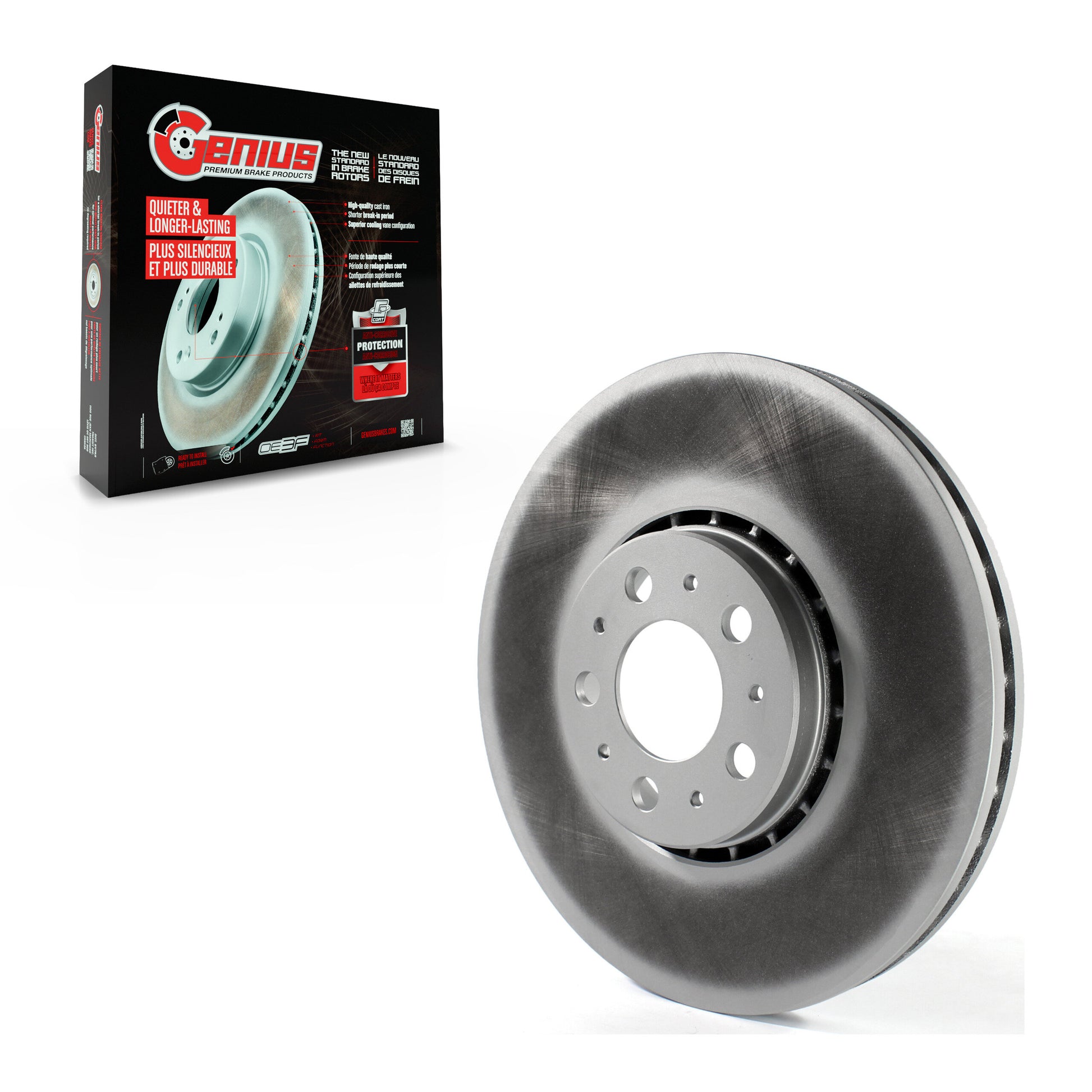 Genius GCR-981050 Disc Brake Rotor for 2003-2014 Volvo XC90 - Front