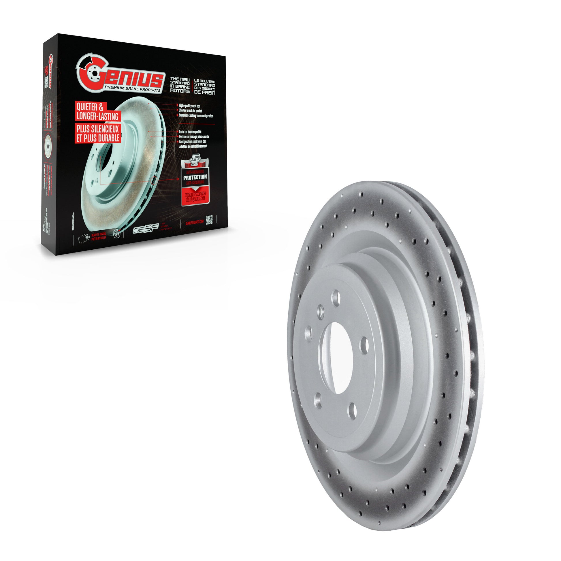 Genius GCR-981085OE Disc Brake Rotor for 2013-2019 Mercedes-Benz GLE43 AMG, Mercedes-Benz GLE300d, Mercedes-Benz GLE350 - Rear
