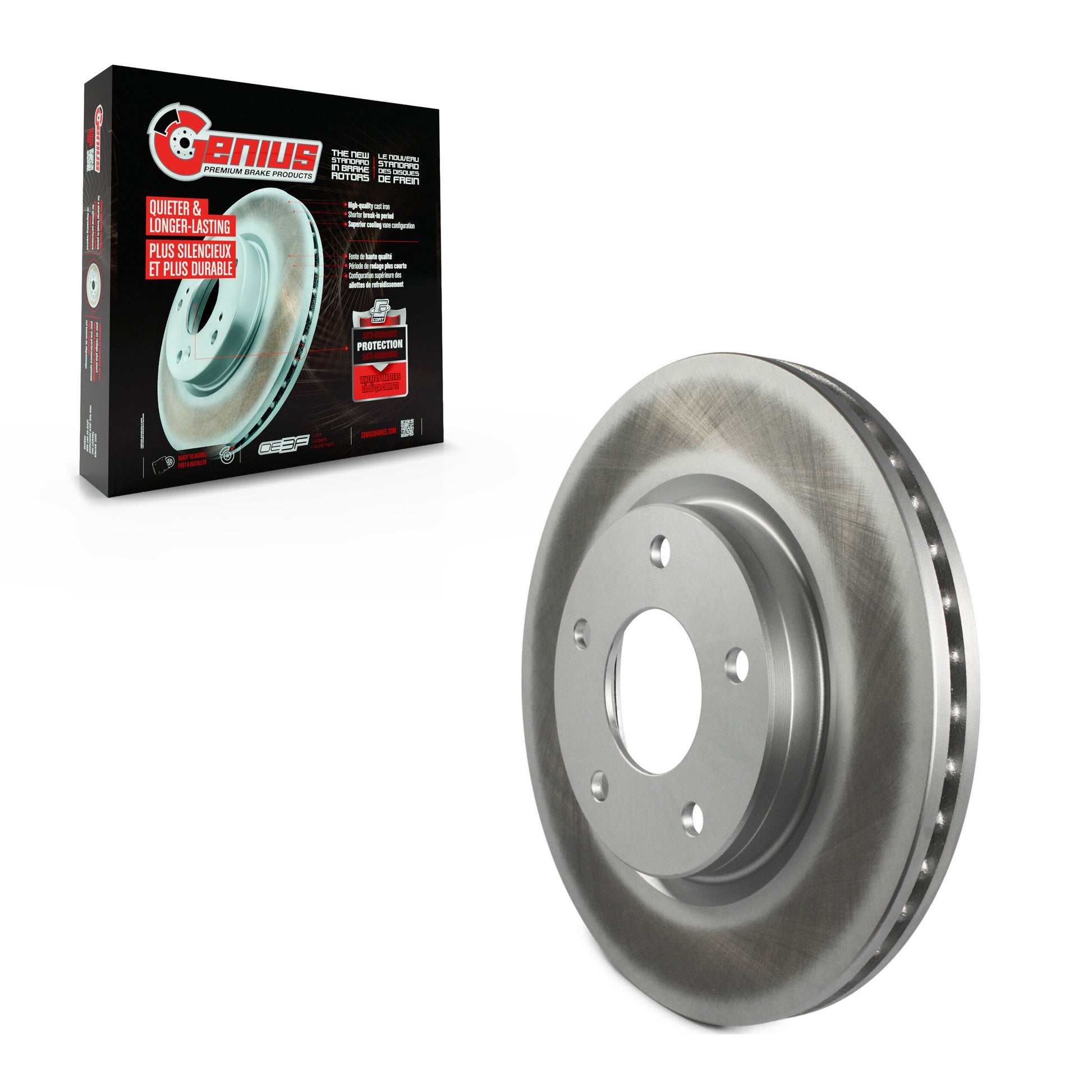 Genius GCR-981470 Disc Brake Rotor for 2013-2019 Nissan Sentra - Front