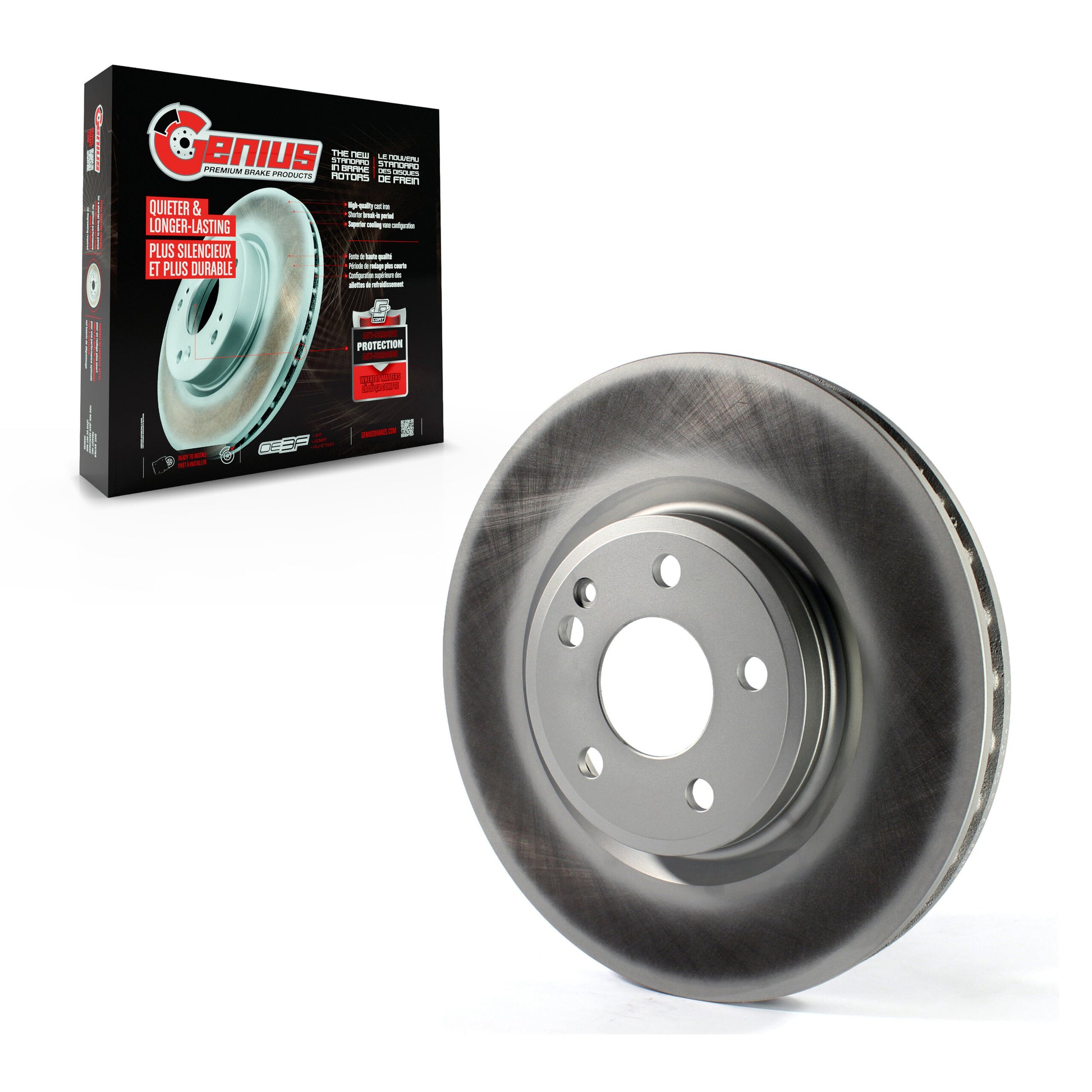 Genius GCR-981775 Disc Brake Rotor for 2013-2020 INFINITI QX30, Mercedes-Benz GLA250, Mercedes-Benz B Electric Drive - Front