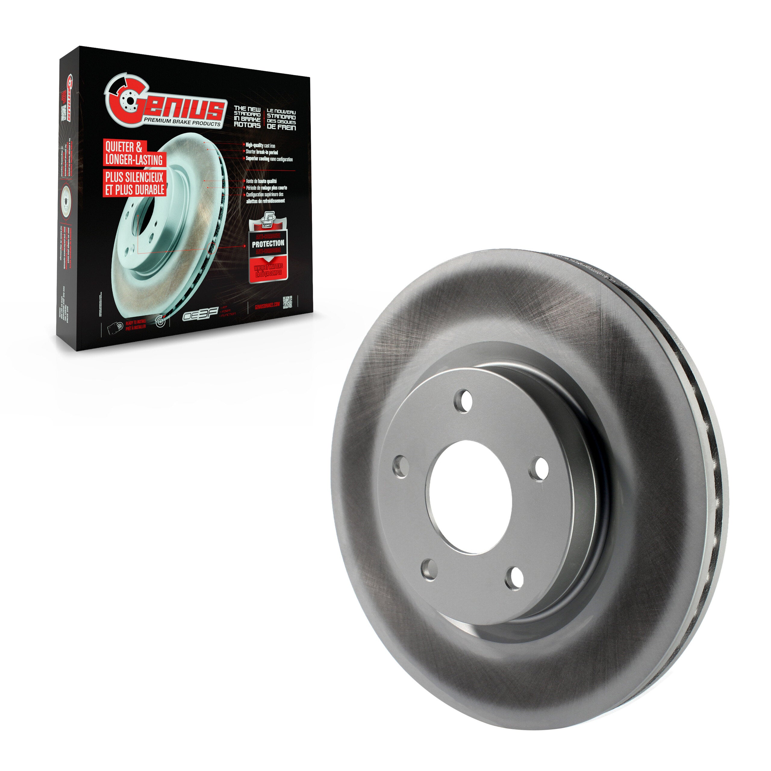 Genius GCR-981780 Disc Brake Rotor for 2013-2024 Nissan Altima - Front