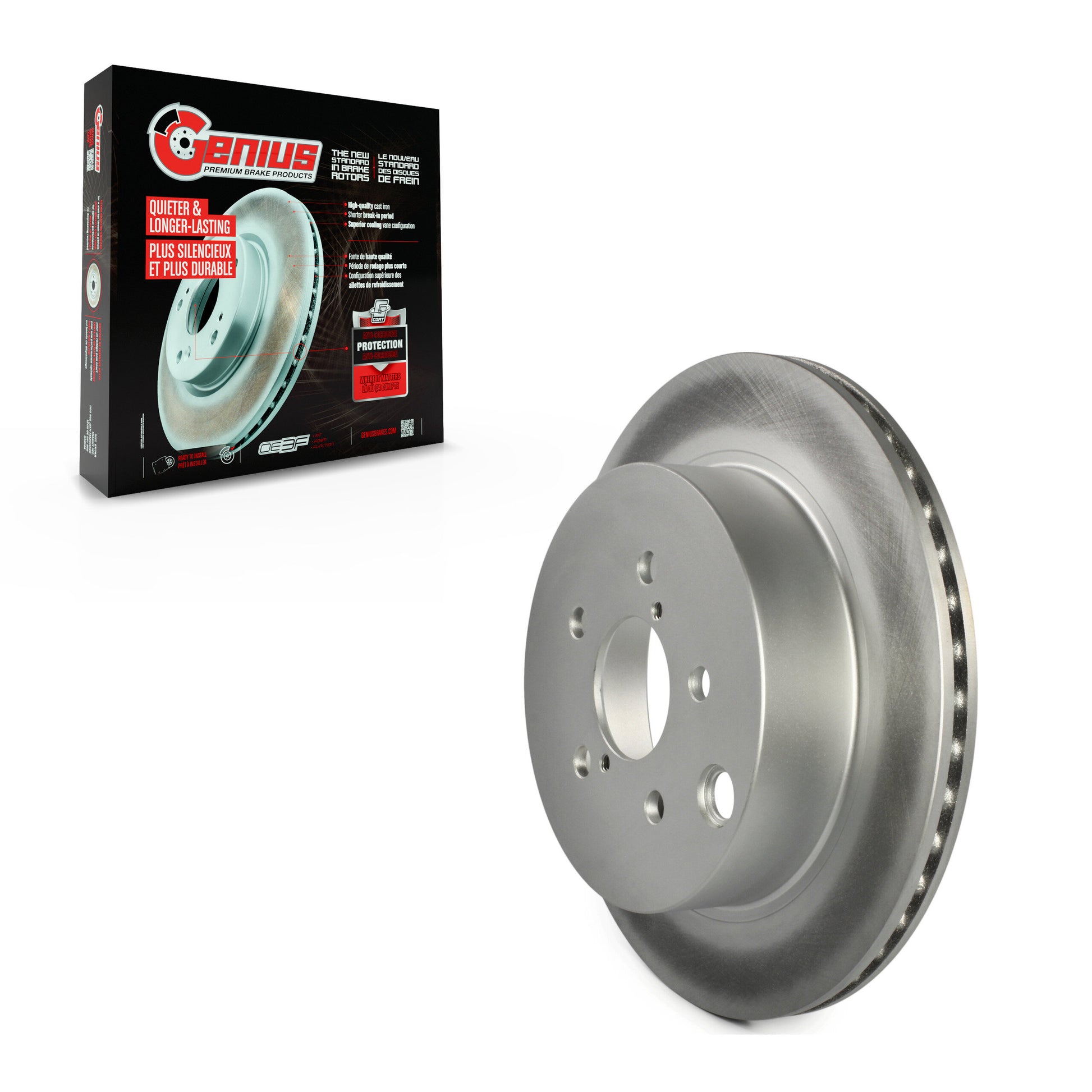 Genius GCR-981787 Disc Brake Rotor for 2014-2018 Subaru Forester - Rear