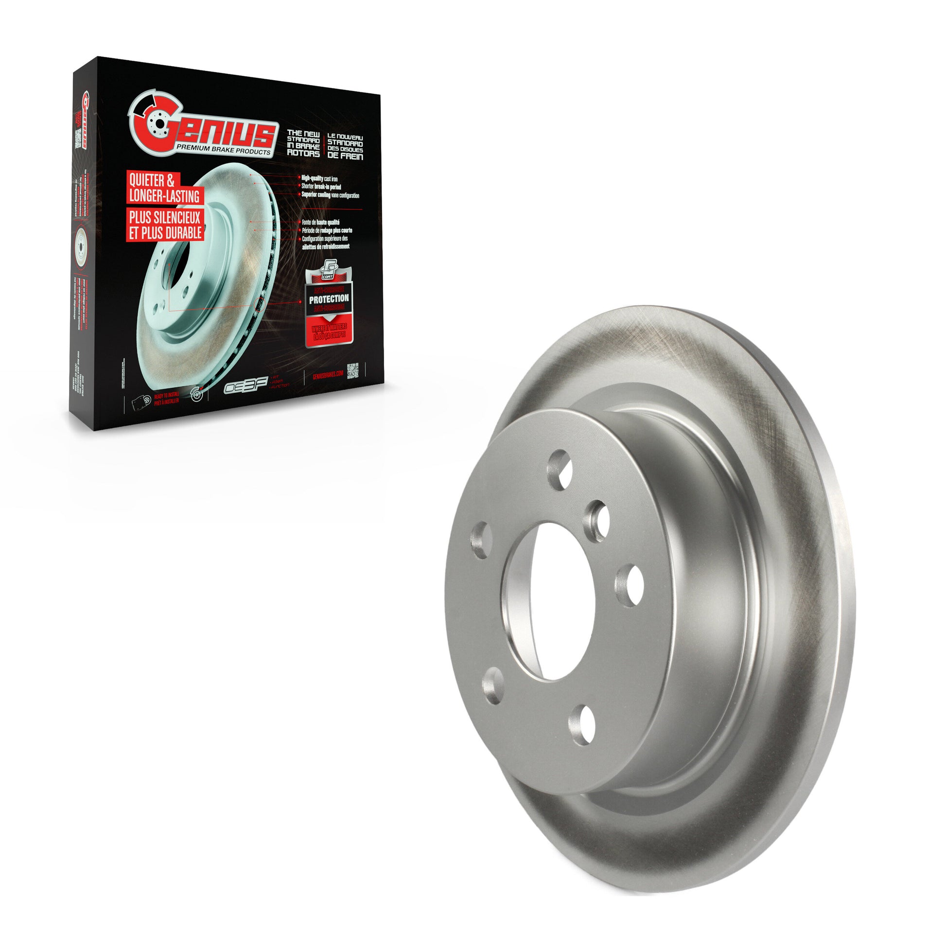 Genius GCR-981943 Disc Brake Rotor for 2014-2024 Mini Cooper - Rear