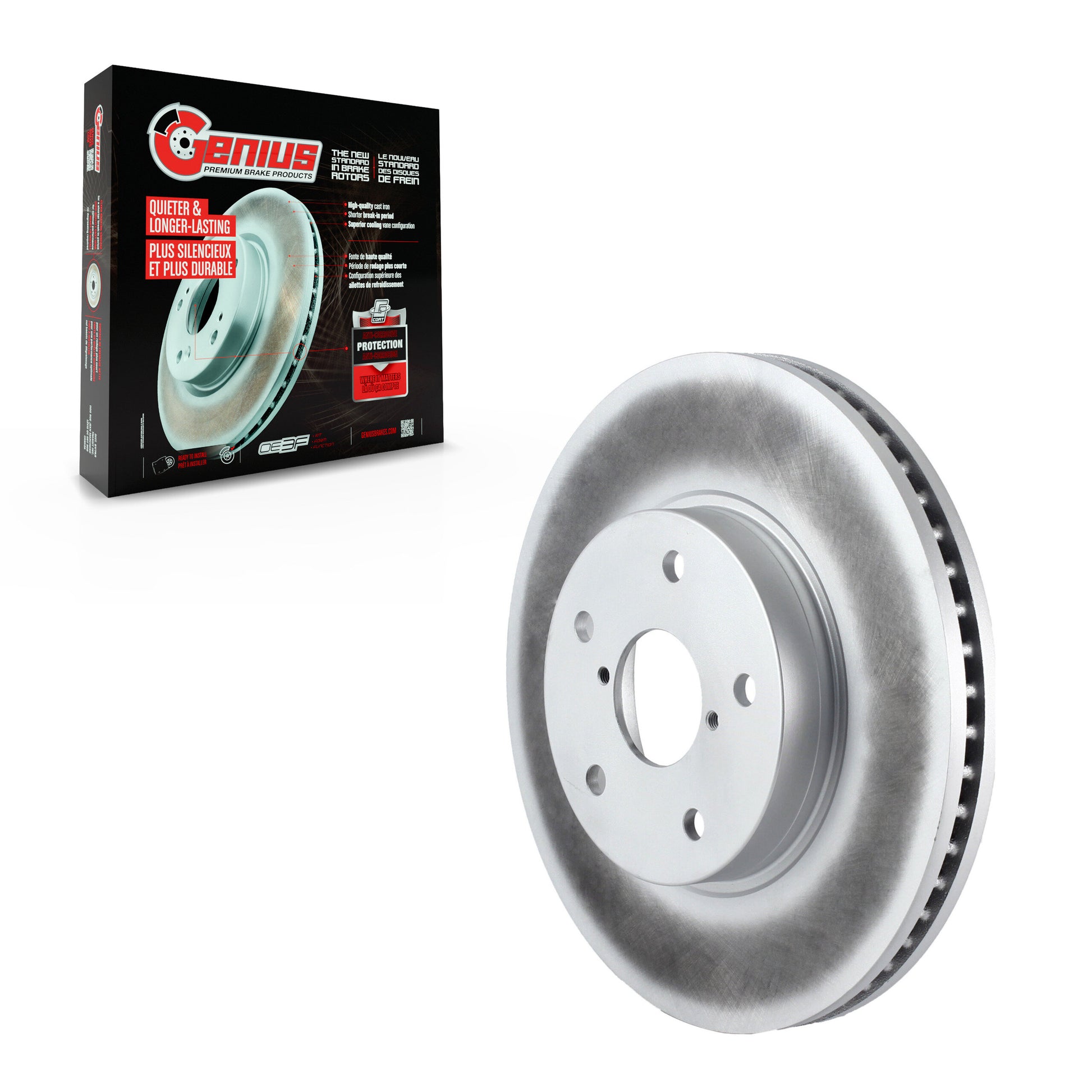 Genius GCR-981957 Disc Brake Rotor for 2015-2019 Subaru Legacy - Front