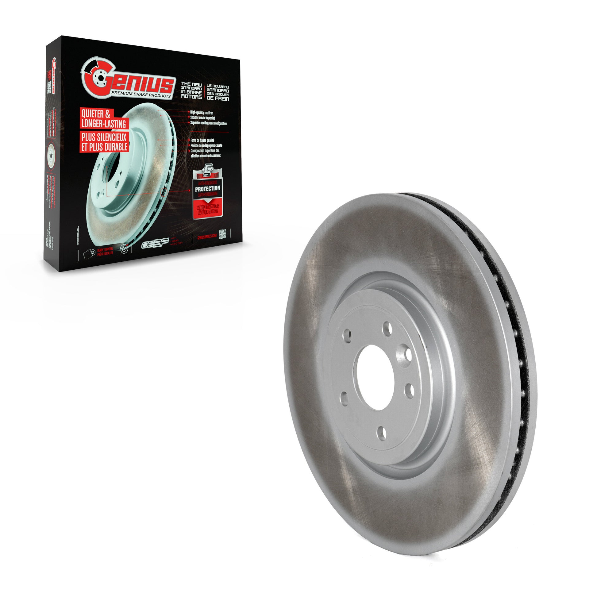 Genius GCR-982010 Disc Brake Rotor for 2016-2024 Jaguar XE, Jaguar XF - Front
