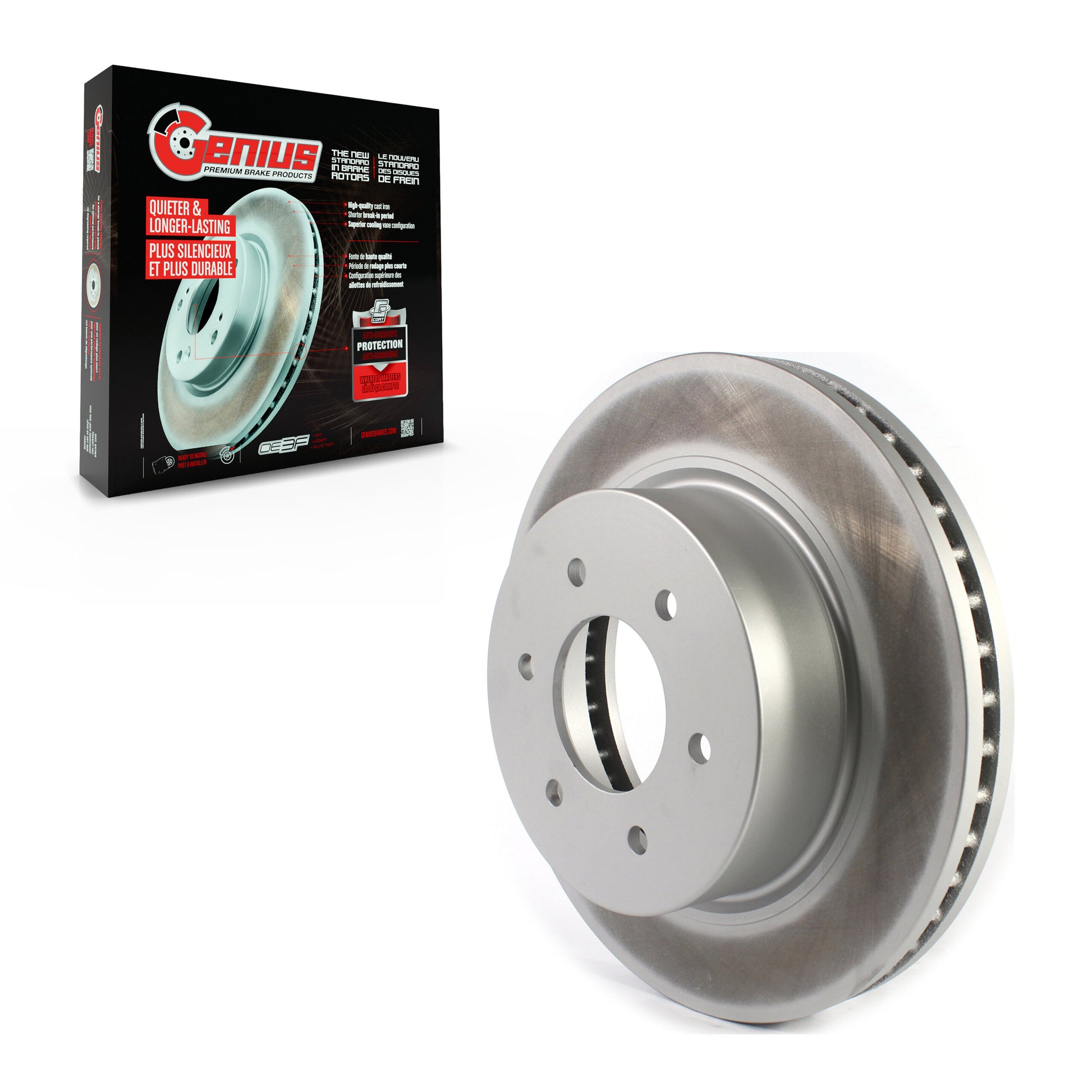 Genius GCR-982035 Disc Brake Rotor for 2016-2024 Nissan TITAN XD - Front