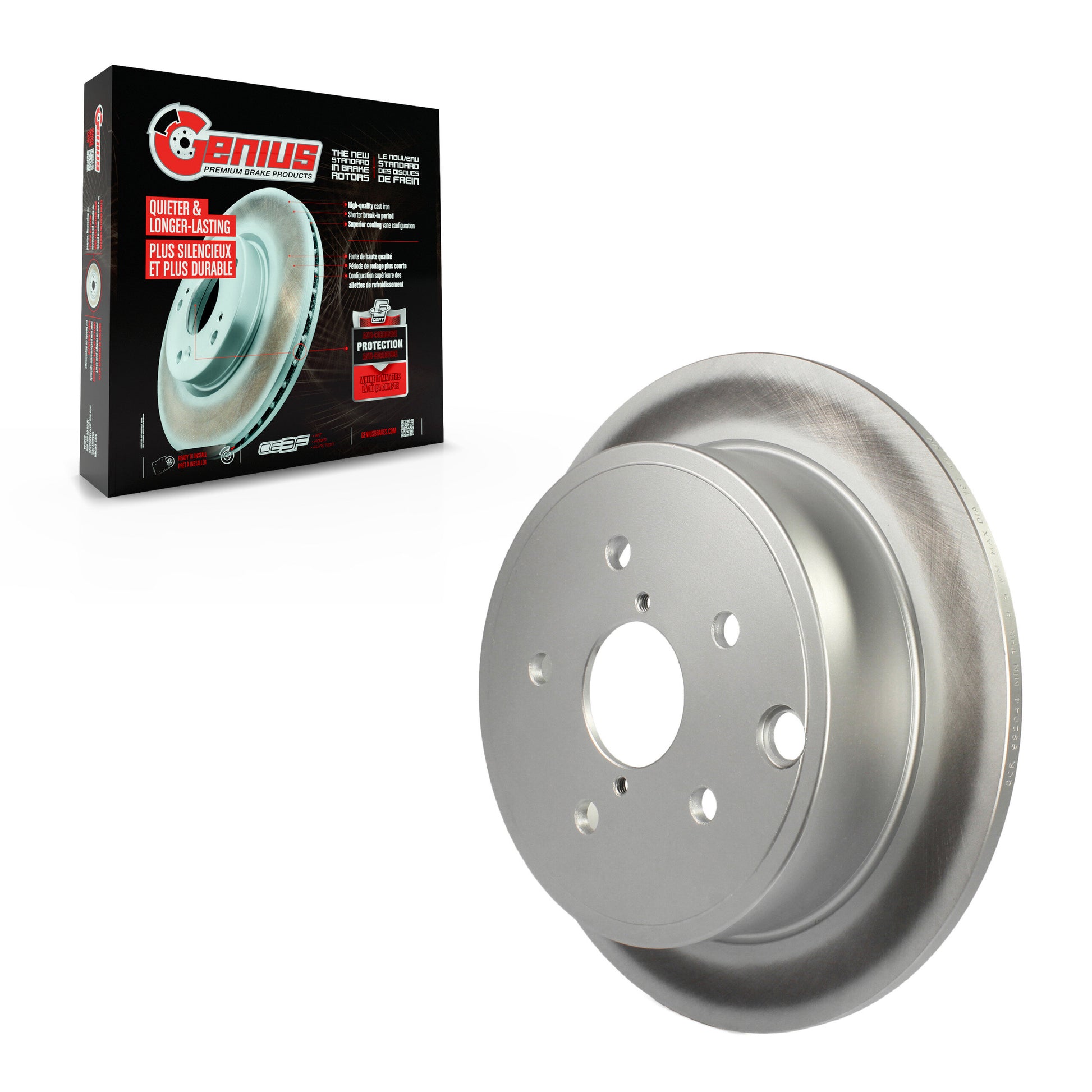 Genius GCR-982044 Disc Brake Rotor for 2015-2021 Subaru WRX - Rear