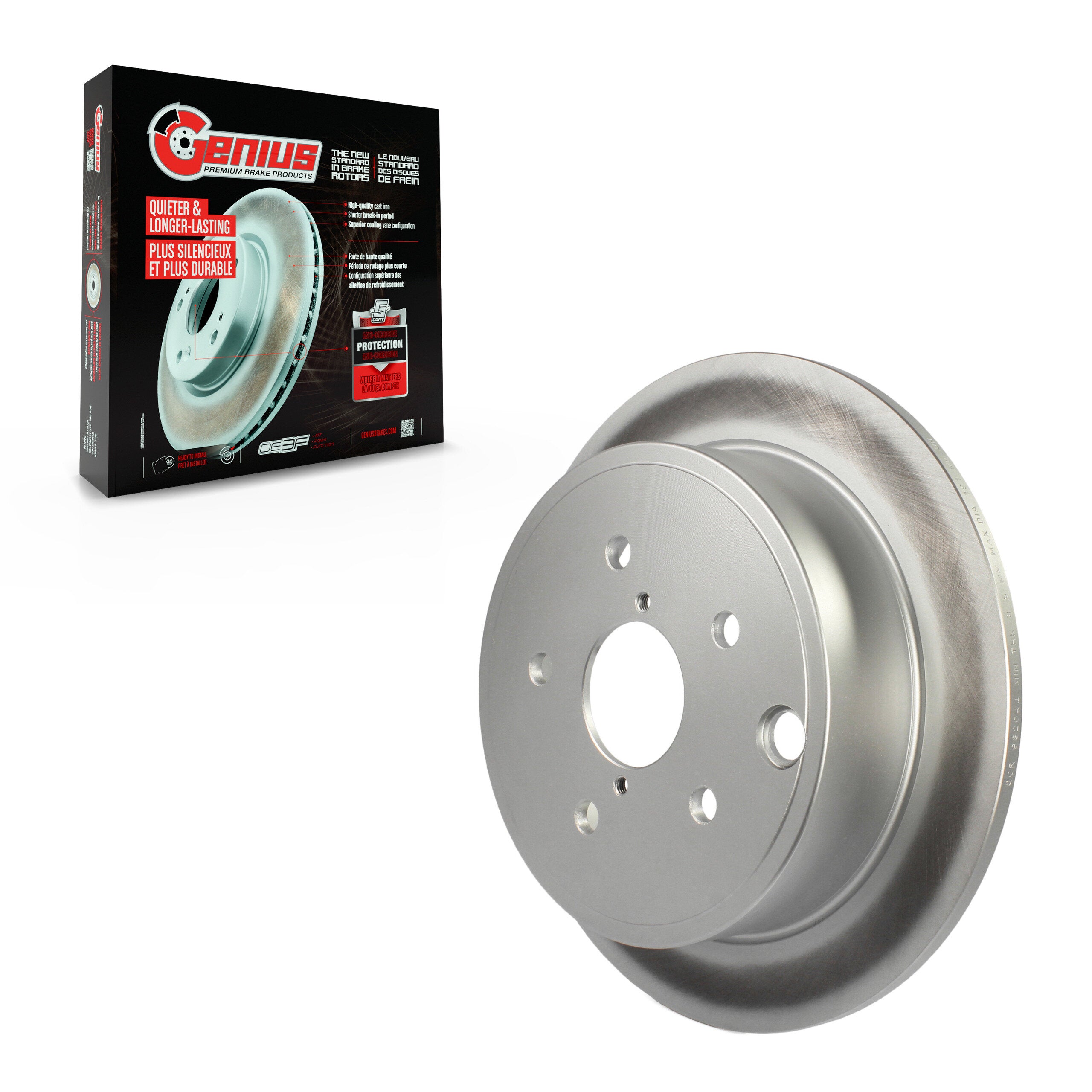 Genius GCR-982044 Disc Brake Rotor for 2015-2021 Subaru WRX - Rear