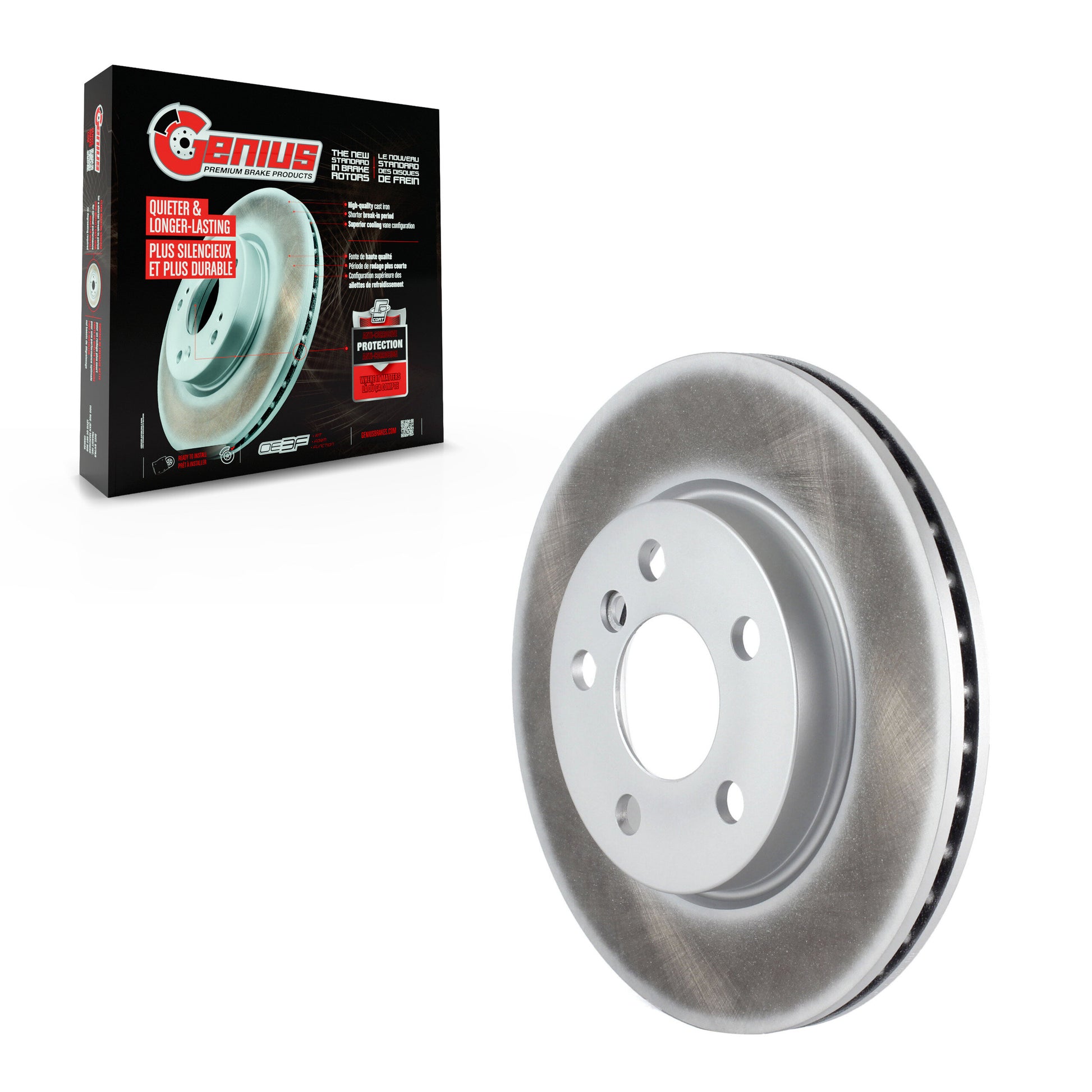 Genius GCR-982067 Disc Brake Rotor for 2014-2024 Mini Cooper - Front